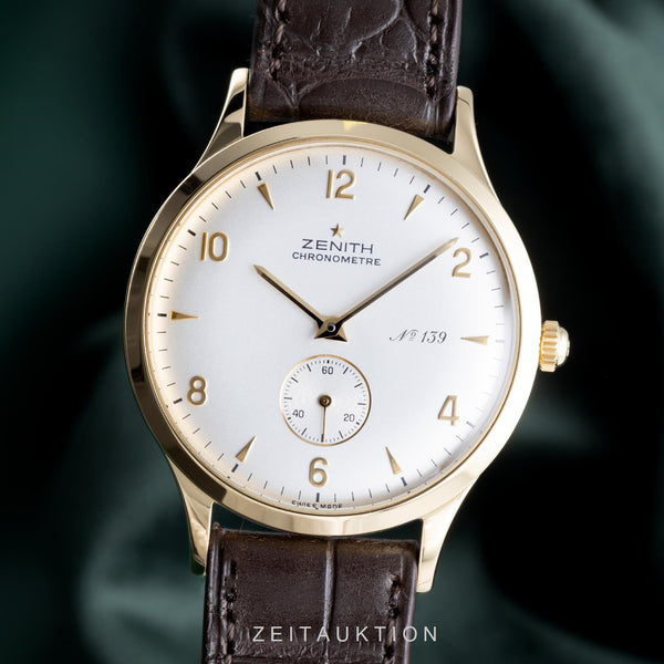 Zenith Prime oro 18 ct carica manuale orologio da uomo 30.1125.113 Limited  [2103644]