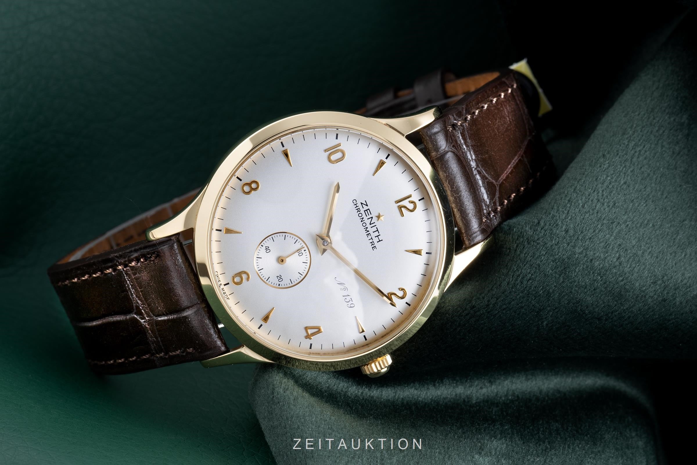 Zenith Prime oro 18 ct carica manuale orologio da uomo 30.1125.113 Limited  [2103644]