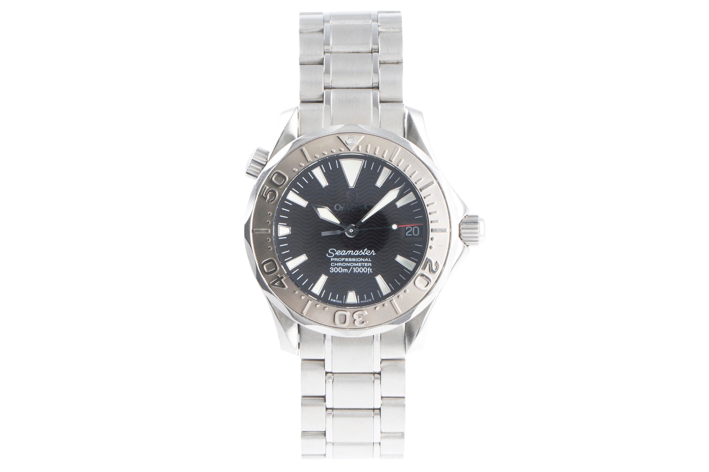 Omega Seamaster acciaio / oro bianco automatismo orologio da uomo 168.1643, 2236.50.00  [2103770]