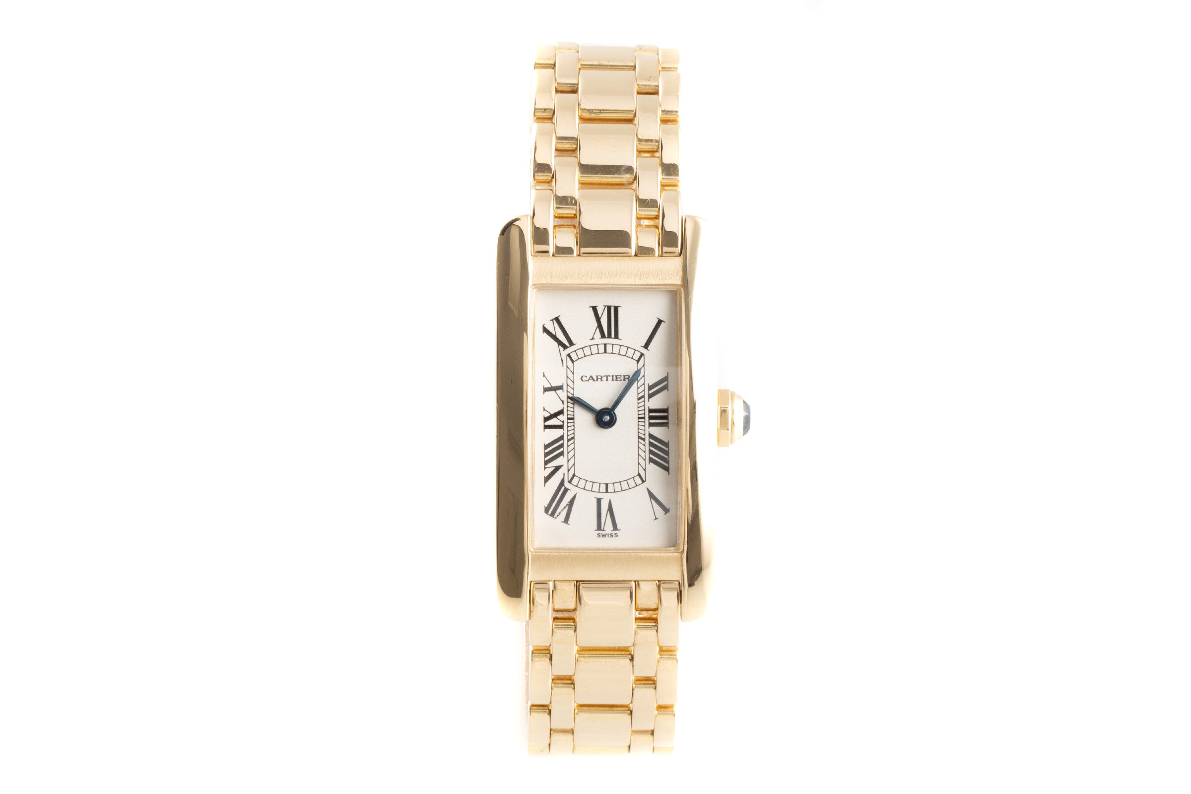 Cartier Tank Américaine 18K (0,750) Gelbgold Damenuhr Gold Ref. 1710 Klassiker [2103791]