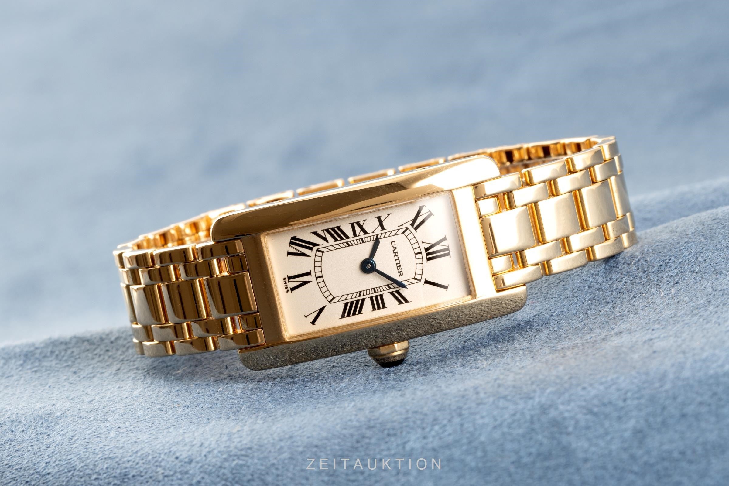 Cartier Tank Américaine 18K (0,750) Gelbgold Damenuhr Gold Ref. 1710 Klassiker [2103791]