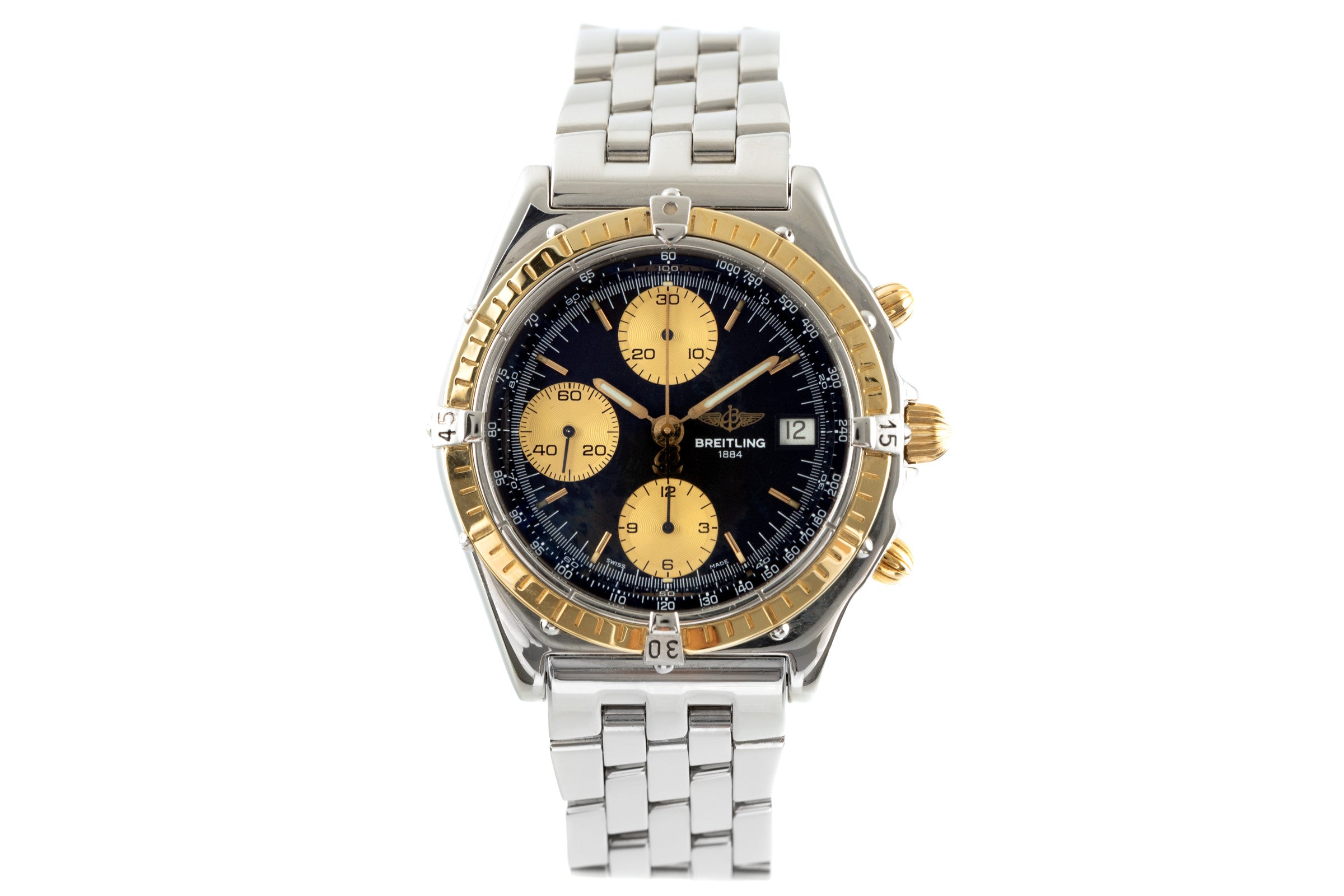 Breitling Chronomat chronograph steel / gold automatic men's watch B13048  [2103803]
