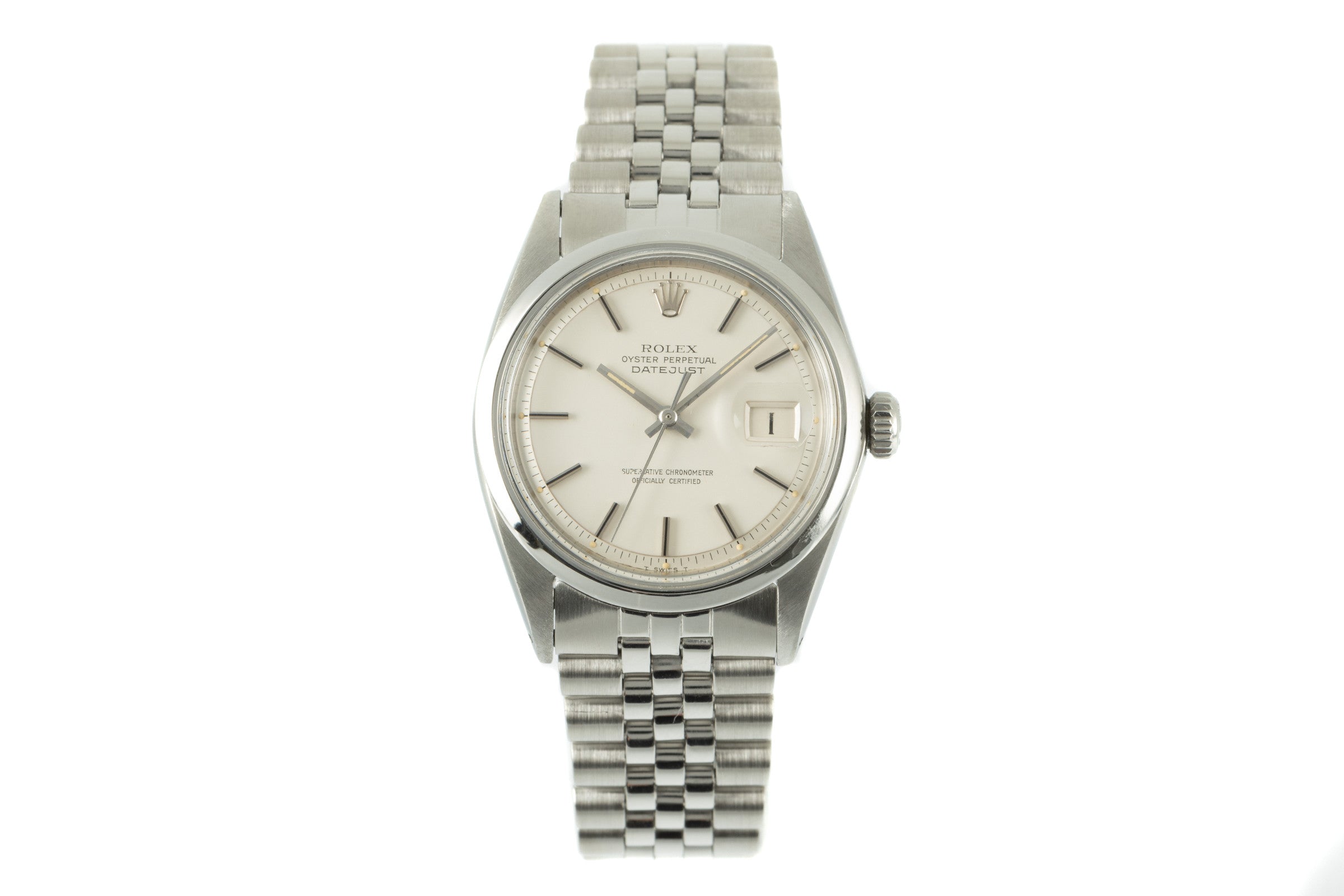 Rolex Datejust acciaio automatismo orologio da uomo 1600 Vintage  [2103906]