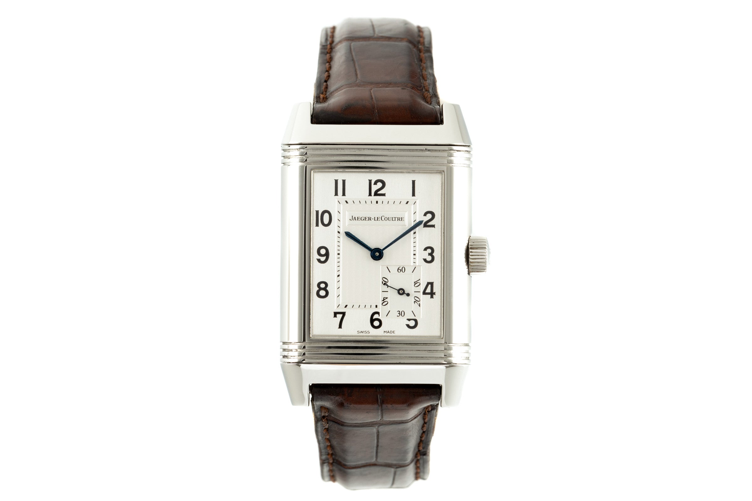 Jaeger LeCoultre Reverso acier à remontage manuel montre pour hommes 240.8.14  [2103947]