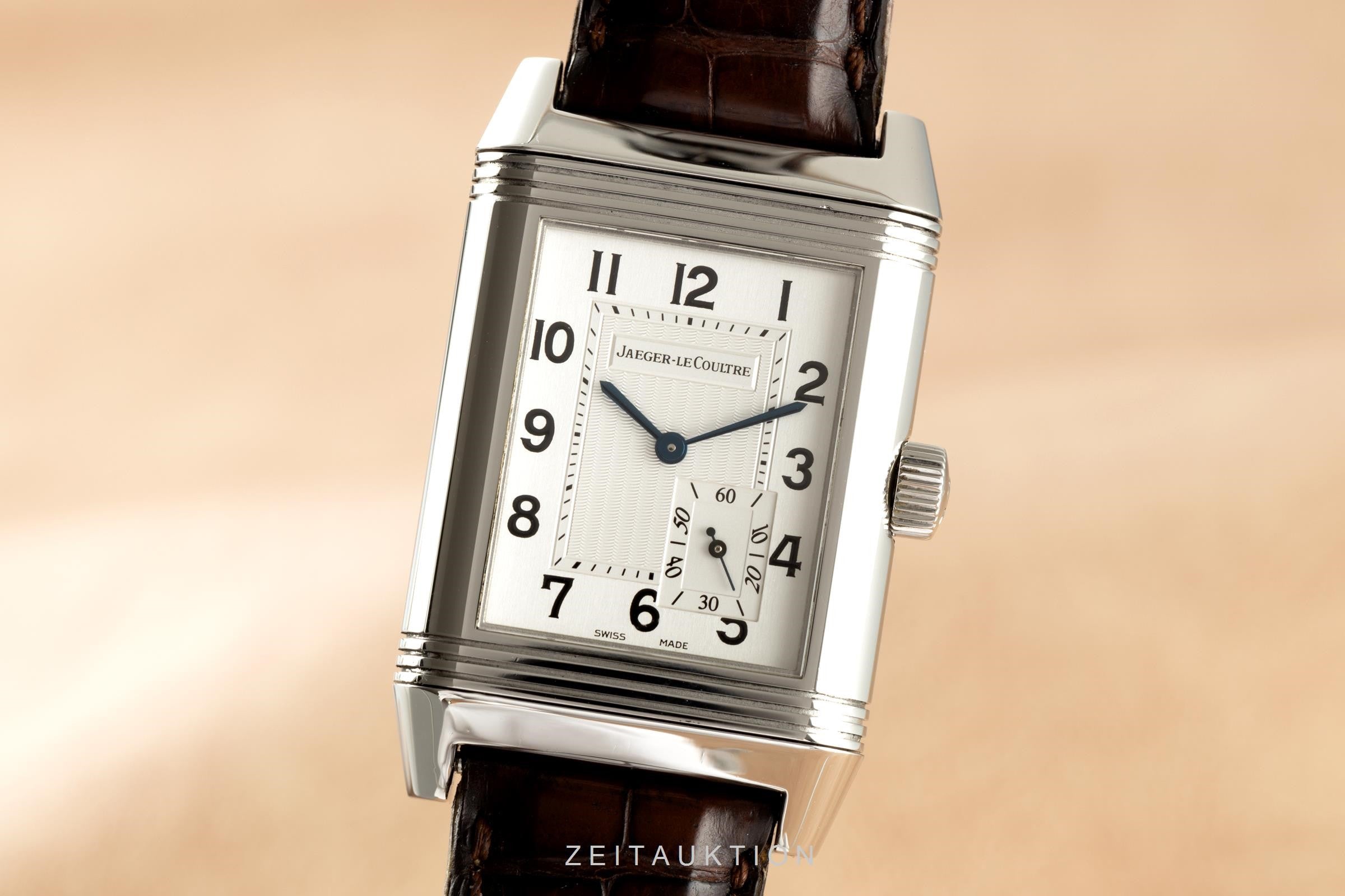 Jaeger LeCoultre Reverso acero cuerda manual reloj para caballeros 240.8.14  [2103947]