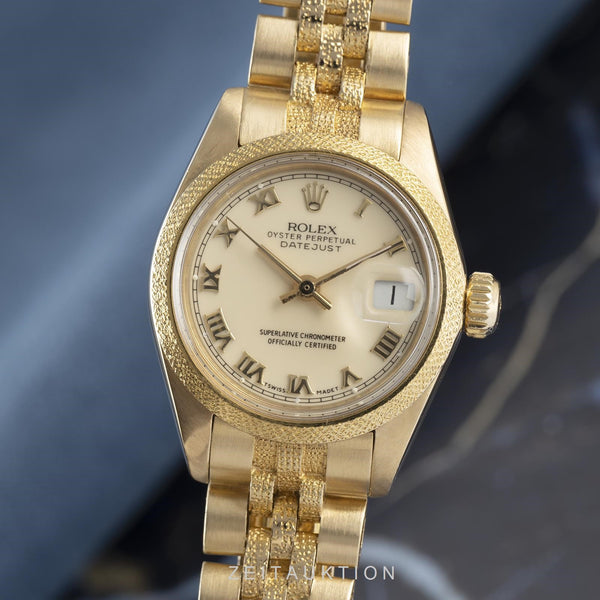 Rolex Lady Datejust 18K Gold Automatik Damenuhr Oyster Perpetual Ref. 6901  [2103991]