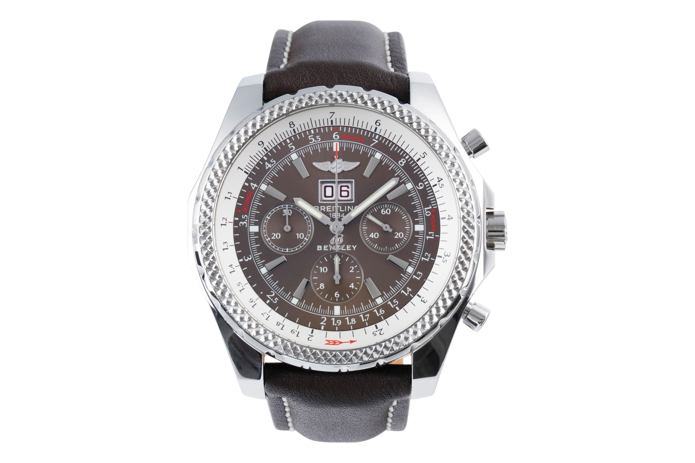 Breitling Bentley 6.75 Chronograph Big Date Automatik Stahl Herrenuhr A44362  [2104042]