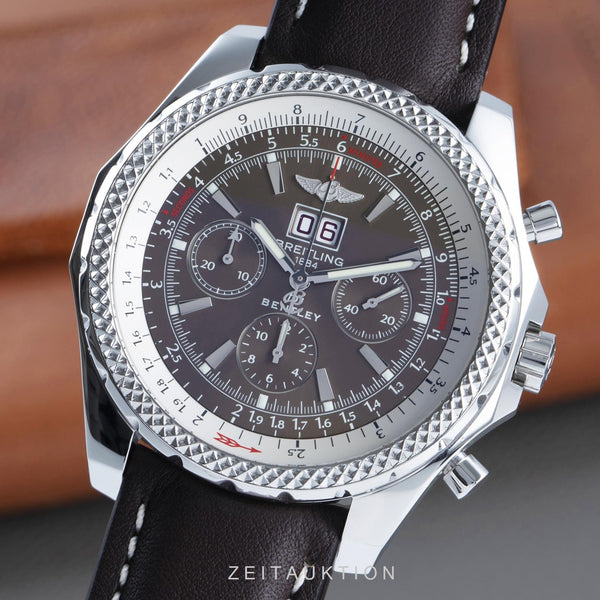 Breitling Bentley 6.75 Chronograph Big Date Automatik Stahl Herrenuhr A44362  [2104042]