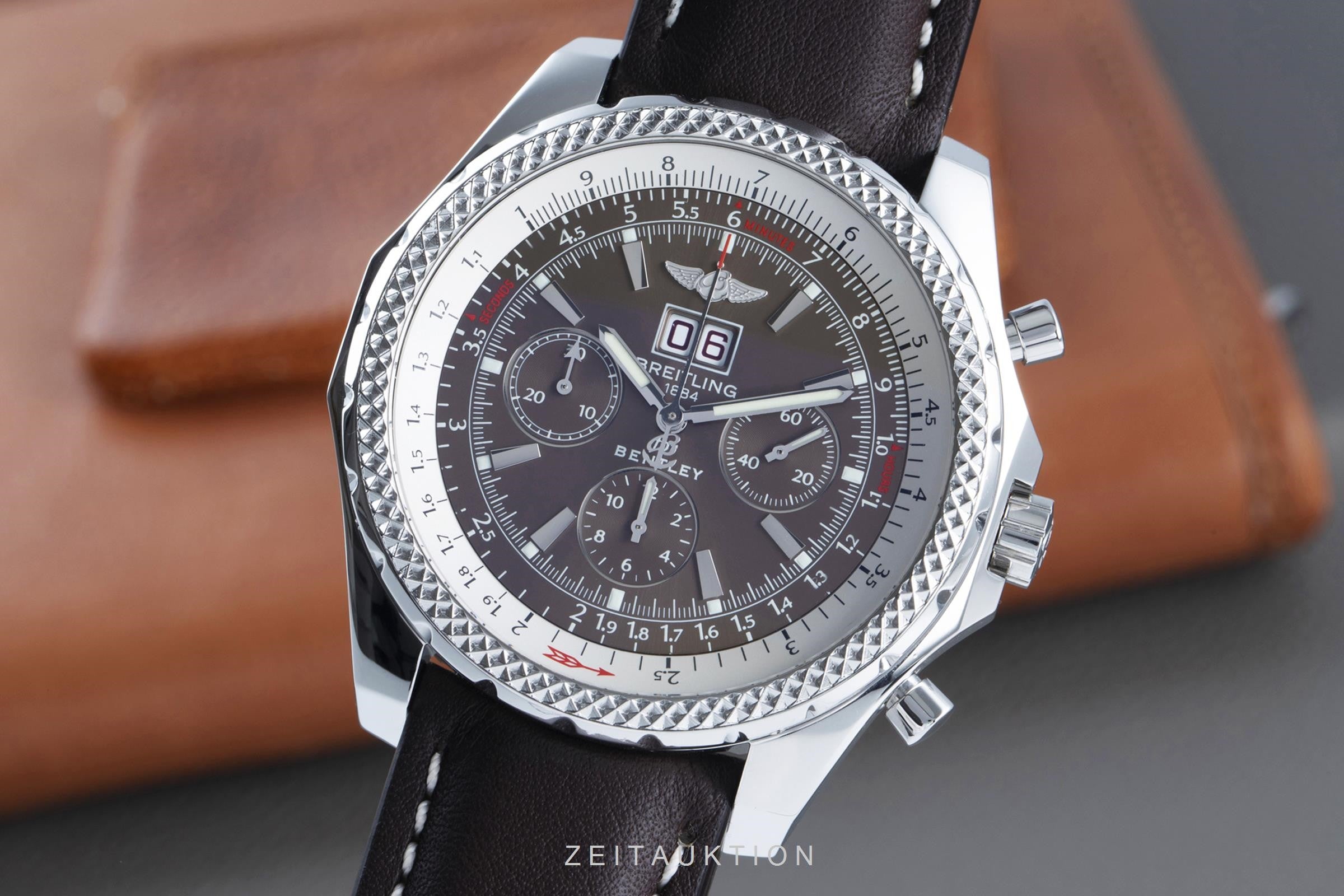 Breitling Bentley 6.75 cronógrafo acero automático reloj para caballeros A44362  [2104042]