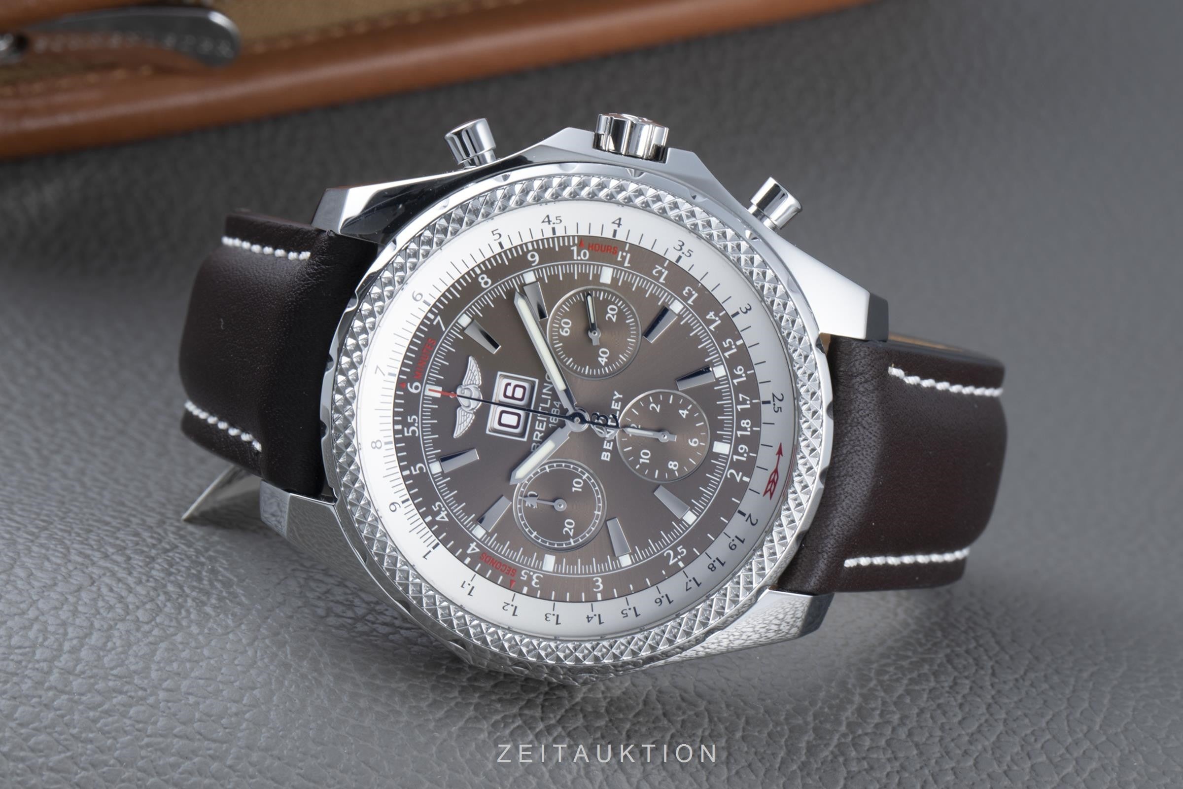 Breitling Bentley 6.75 Chronograph Big Date Automatik Stahl Herrenuhr A44362  [2104042]