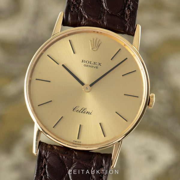 Rolex Cellini oro 18 ct carica manuale unisex 3945 Vintage  [2104139]