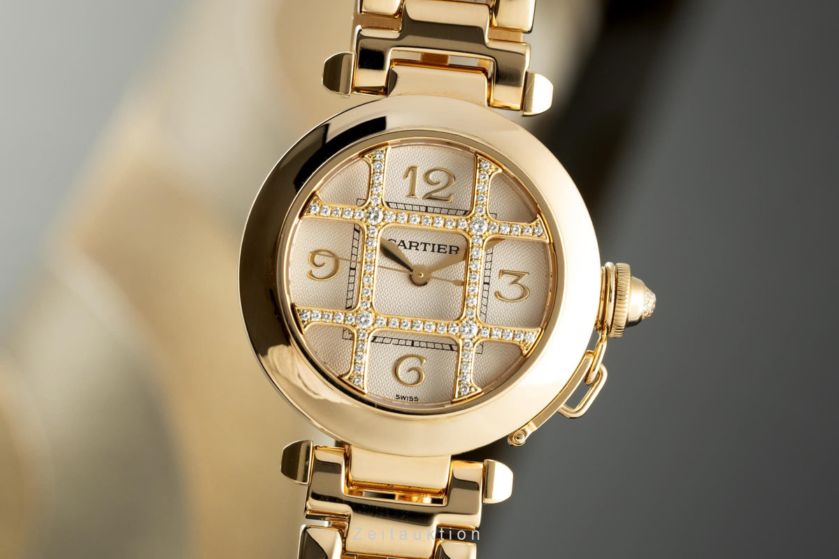Cartier Pasha 18 ct gold automatic women's watch 2399  [2104282]