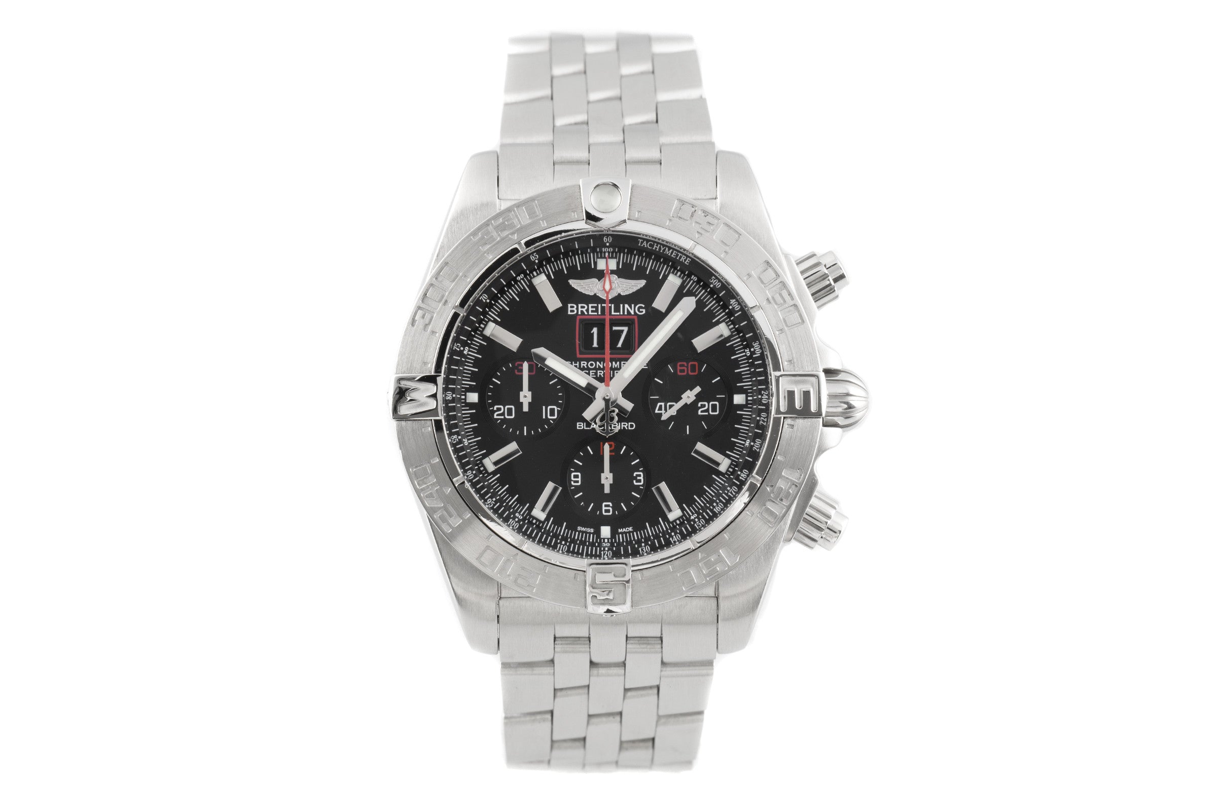 Breitling Blackbird chronograph steel automatic men's watch A44360  [2104375]