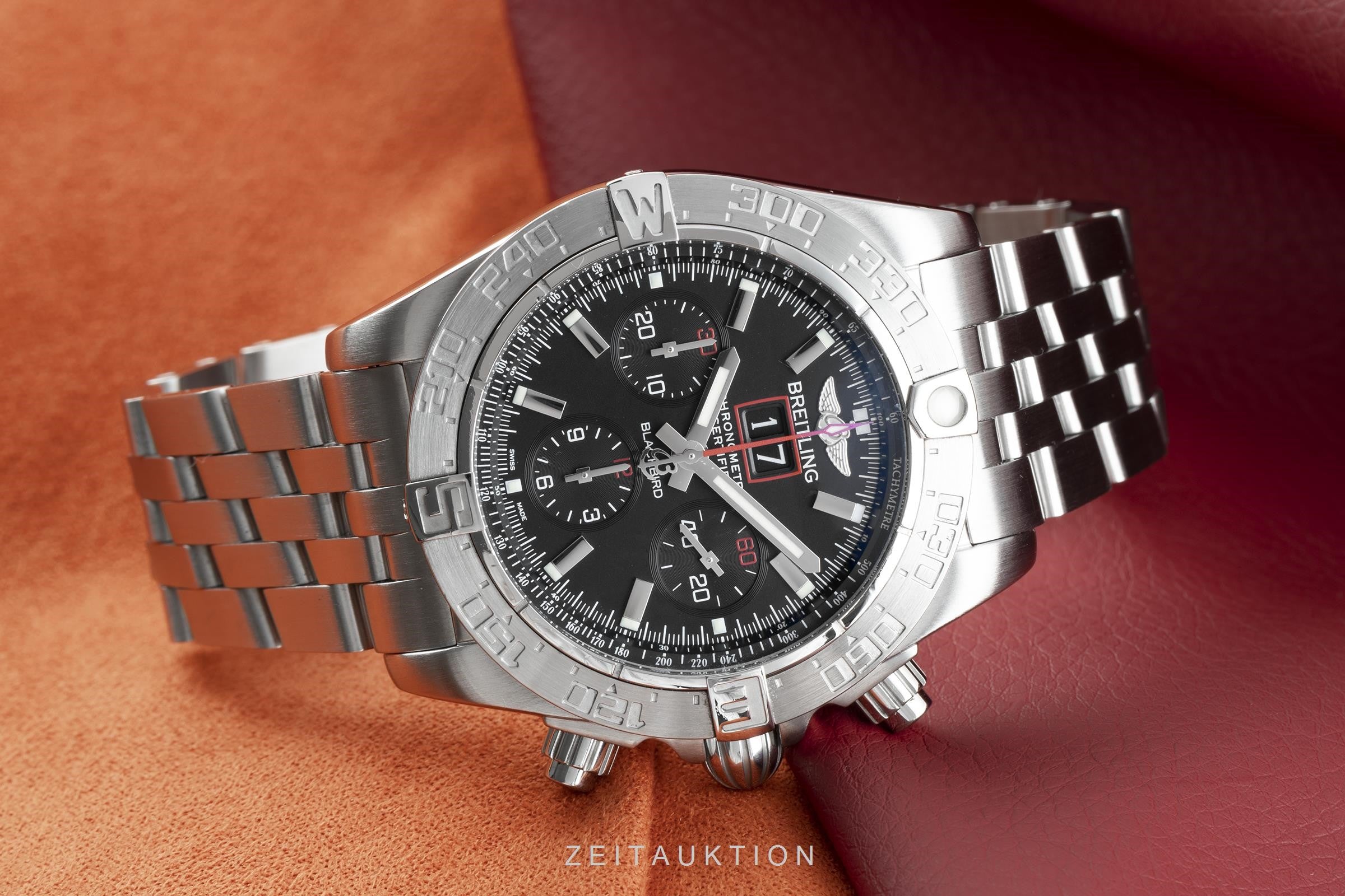 Breitling Blackbird chronograph steel automatic men's watch A44360  [2104375]