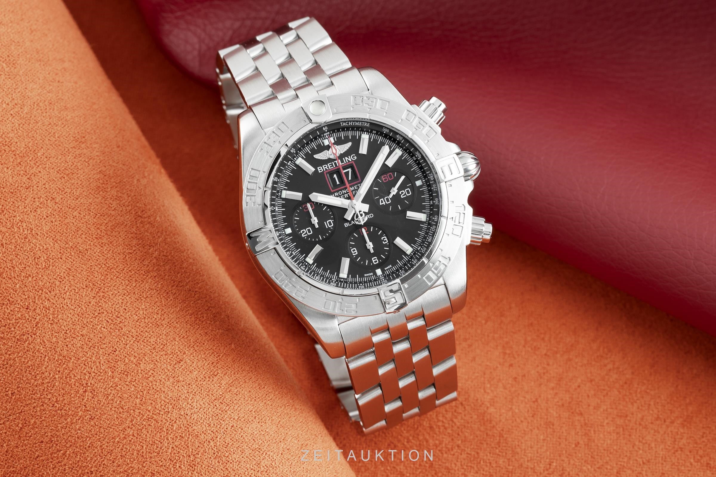 Breitling Blackbird chronograph steel automatic men's watch A44360  [2104375]