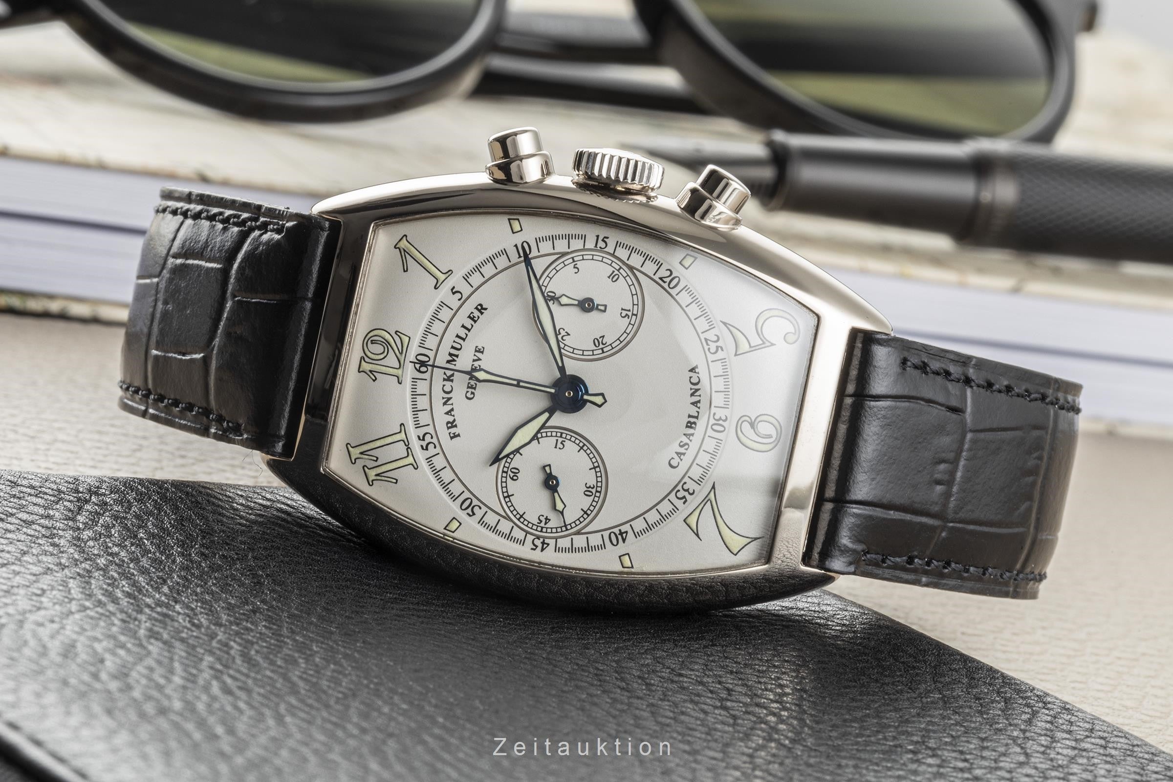 Franck Muller Casablanca chronograph 18 ct white gold manual winding men's watch 5850CC  [2104495]