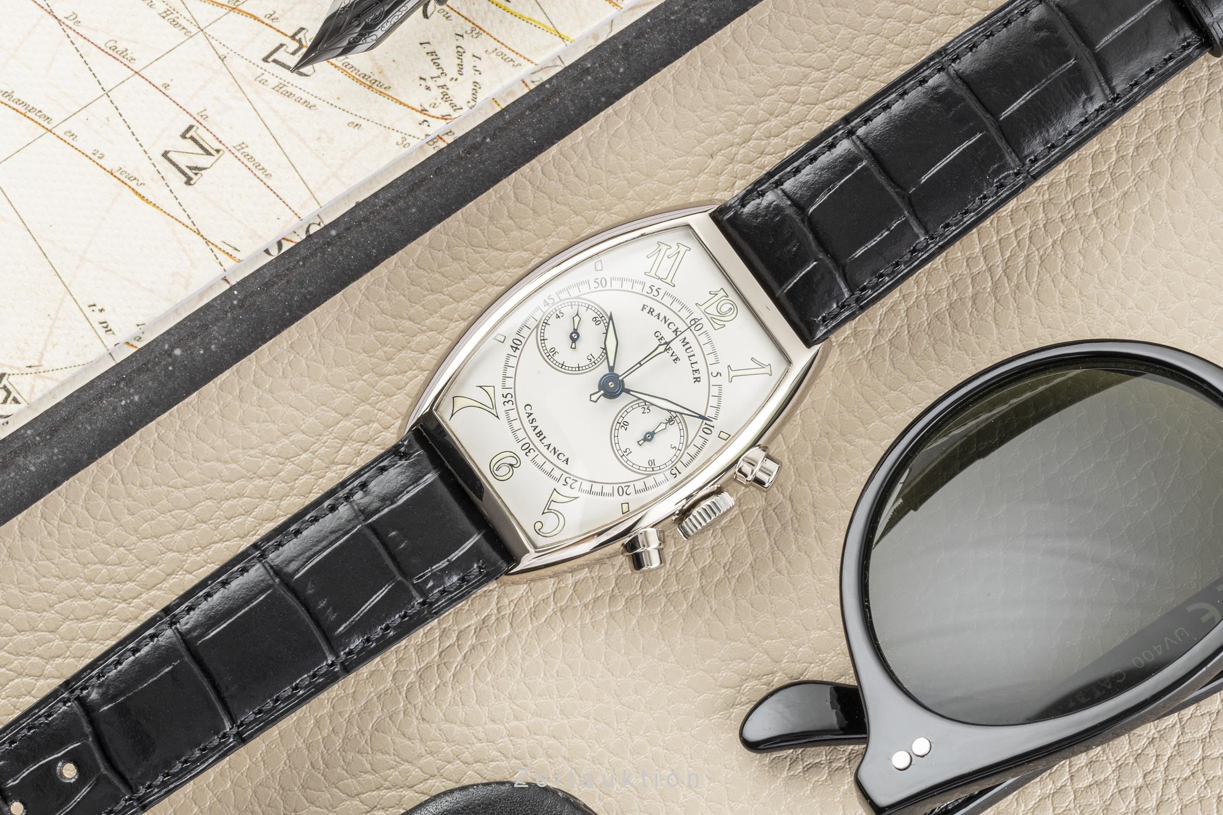 Franck Muller Casablanca chronograph 18 ct white gold manual winding men's watch 5850CC  [2104495]