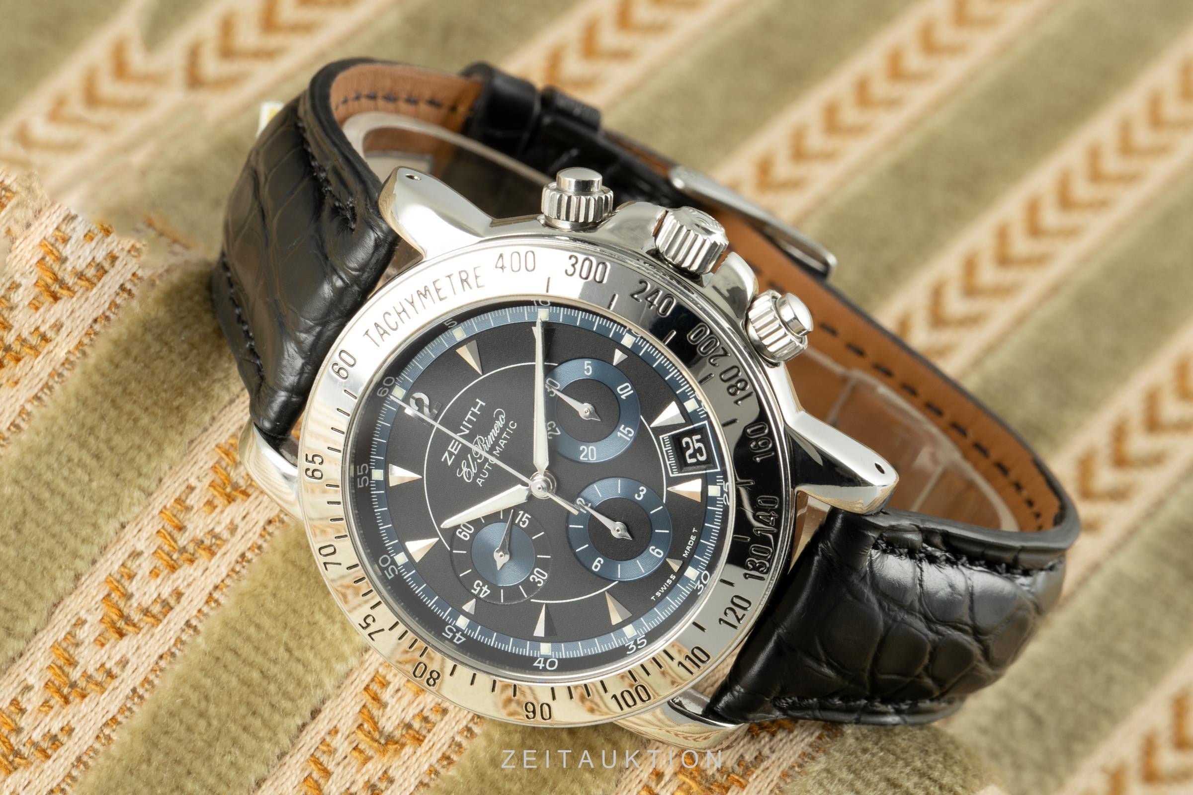 Zenith El Primero chronograph steel automatic Kal. 400Z Ref. 01