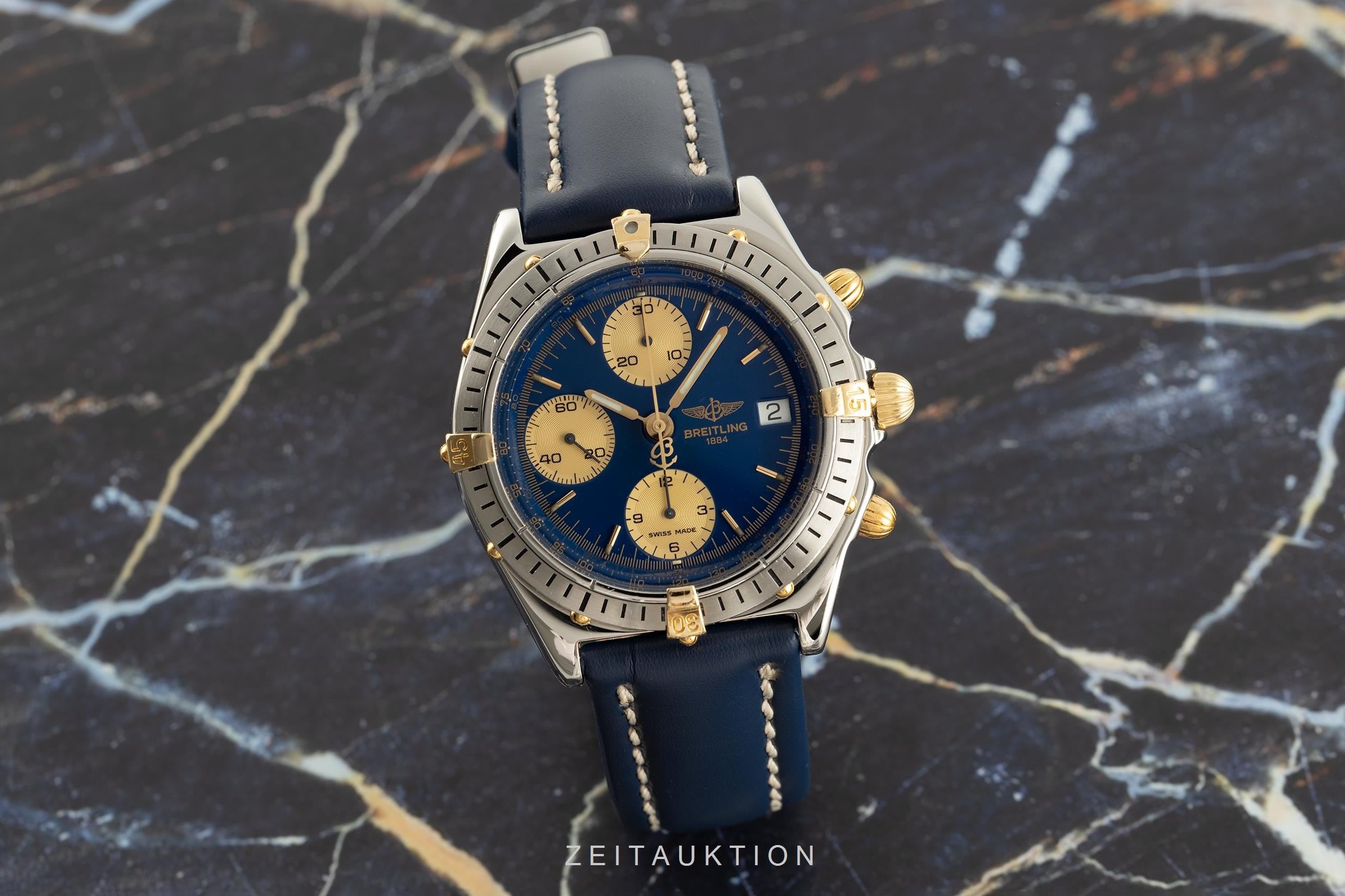 Breitling Chronomat chronograph steel / gold automatic Kal. B13