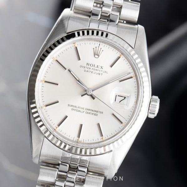 Rolex Datejust acero / oro blanco automático reloj para caballeros 16014 Vintage  [2104591]