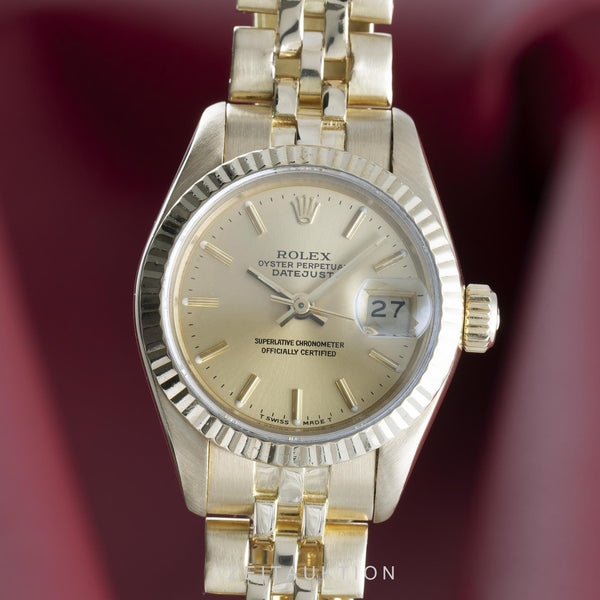 Rolex Lady Datejust oro 18 ct automatismo orologio da donna 69178  [2104680]
