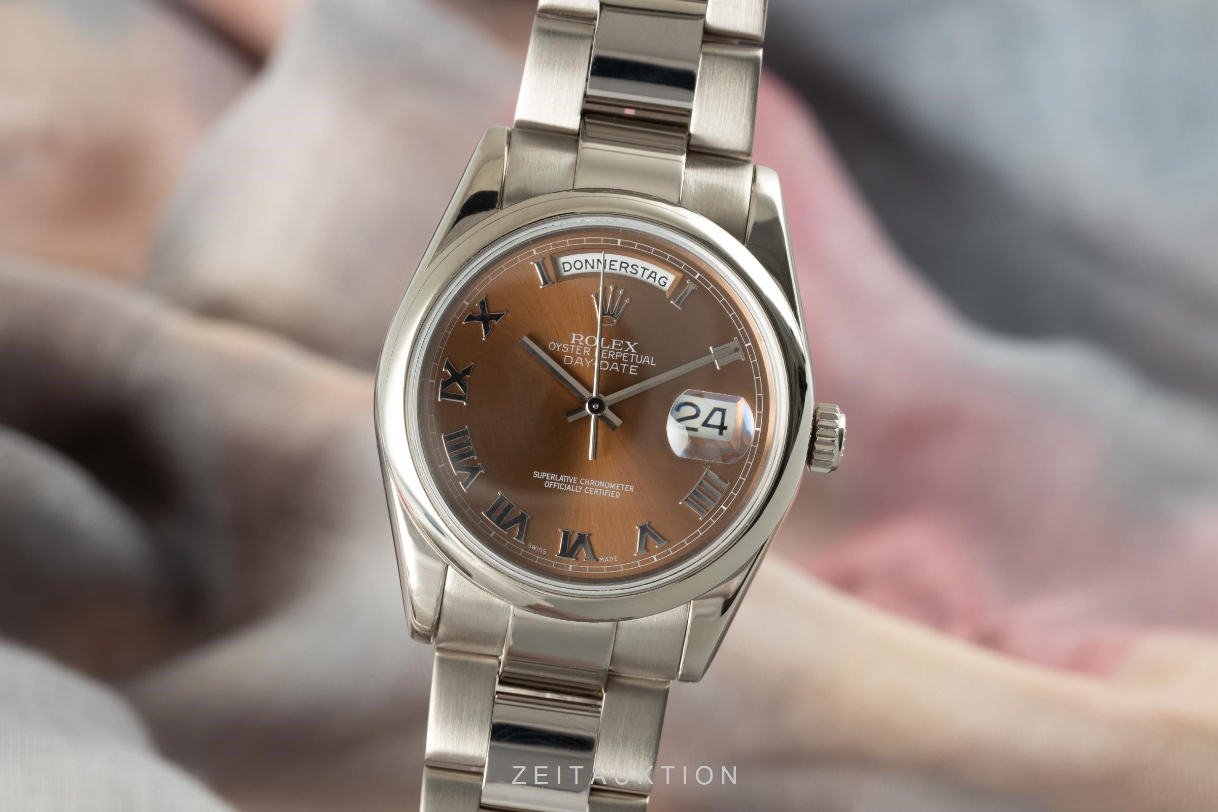Rolex Day-Date oro blanco de 18 quilates automático reloj para caballeros 118209  [2104684]