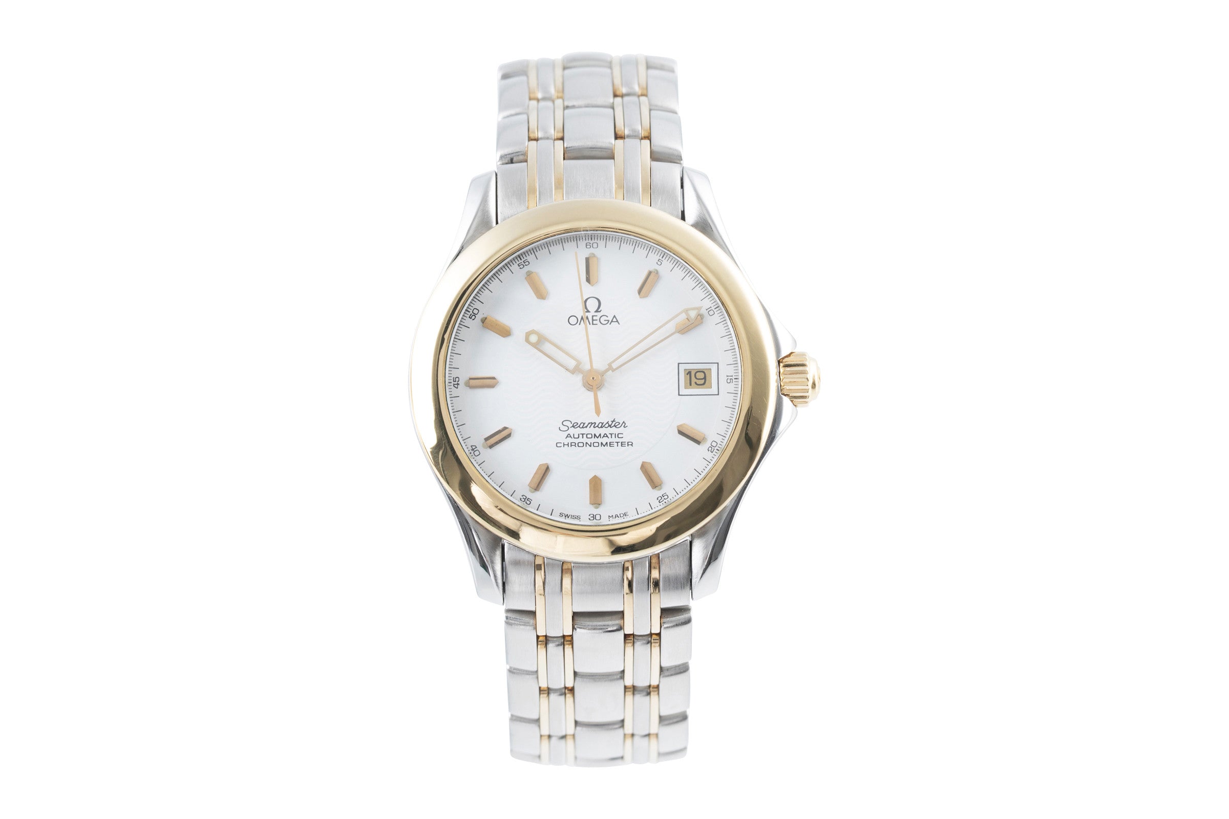 Omega Seamaster steel / gold automatic men's watch 168.1501  [2104803]