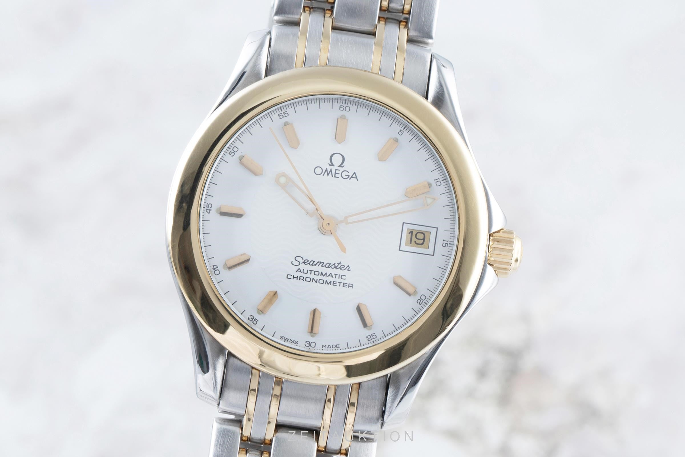 Omega Seamaster steel / gold automatic men's watch 168.1501  [2104803]