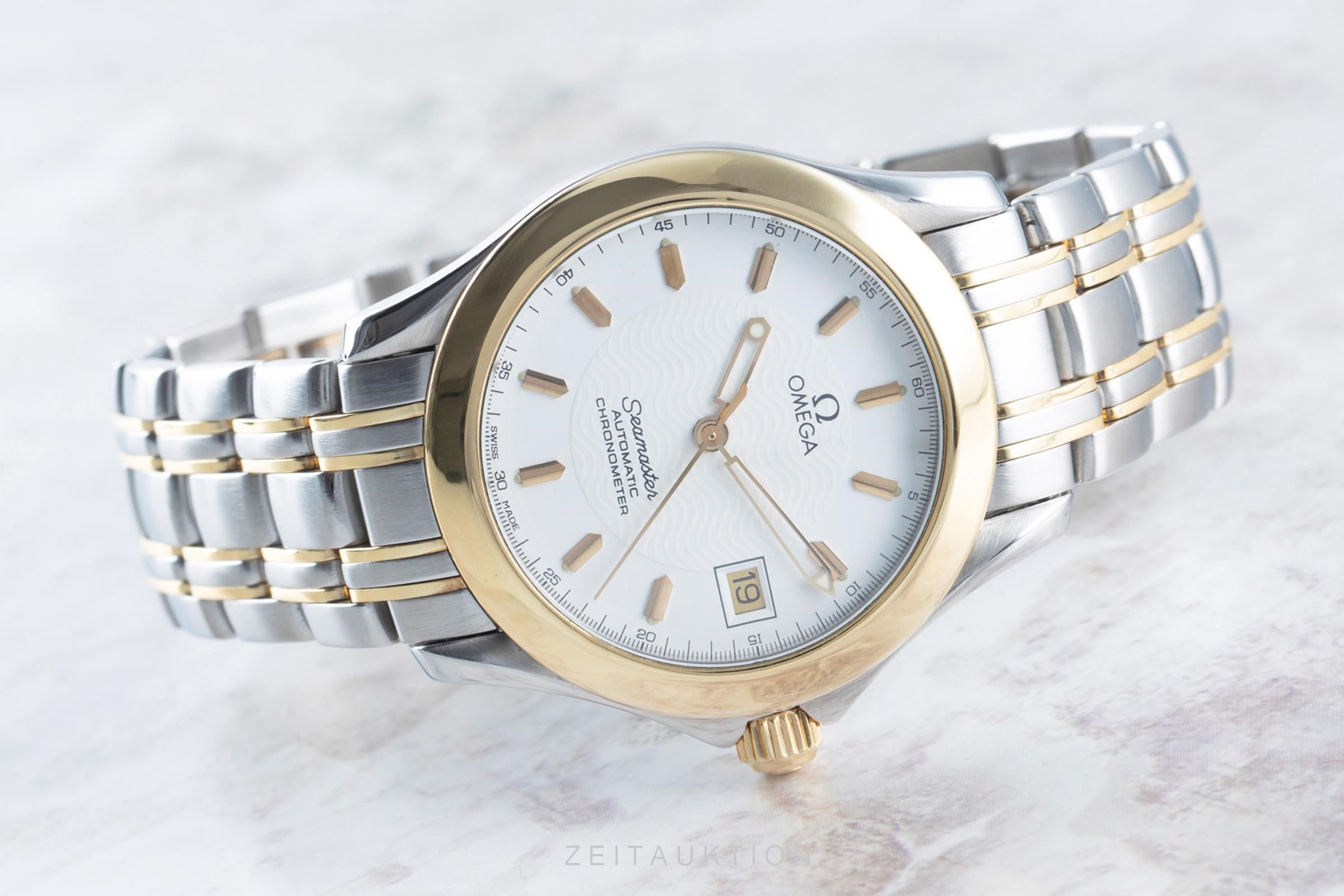 Omega Seamaster steel / gold automatic men's watch 168.1501  [2104803]