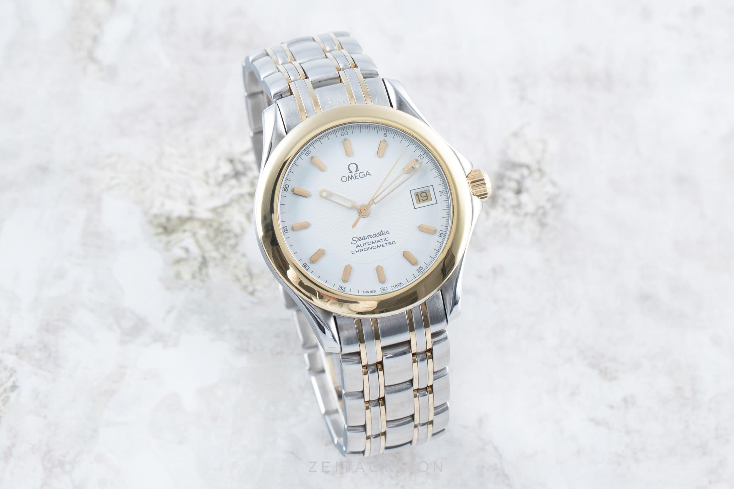 Omega Seamaster steel / gold automatic men's watch 168.1501  [2104803]