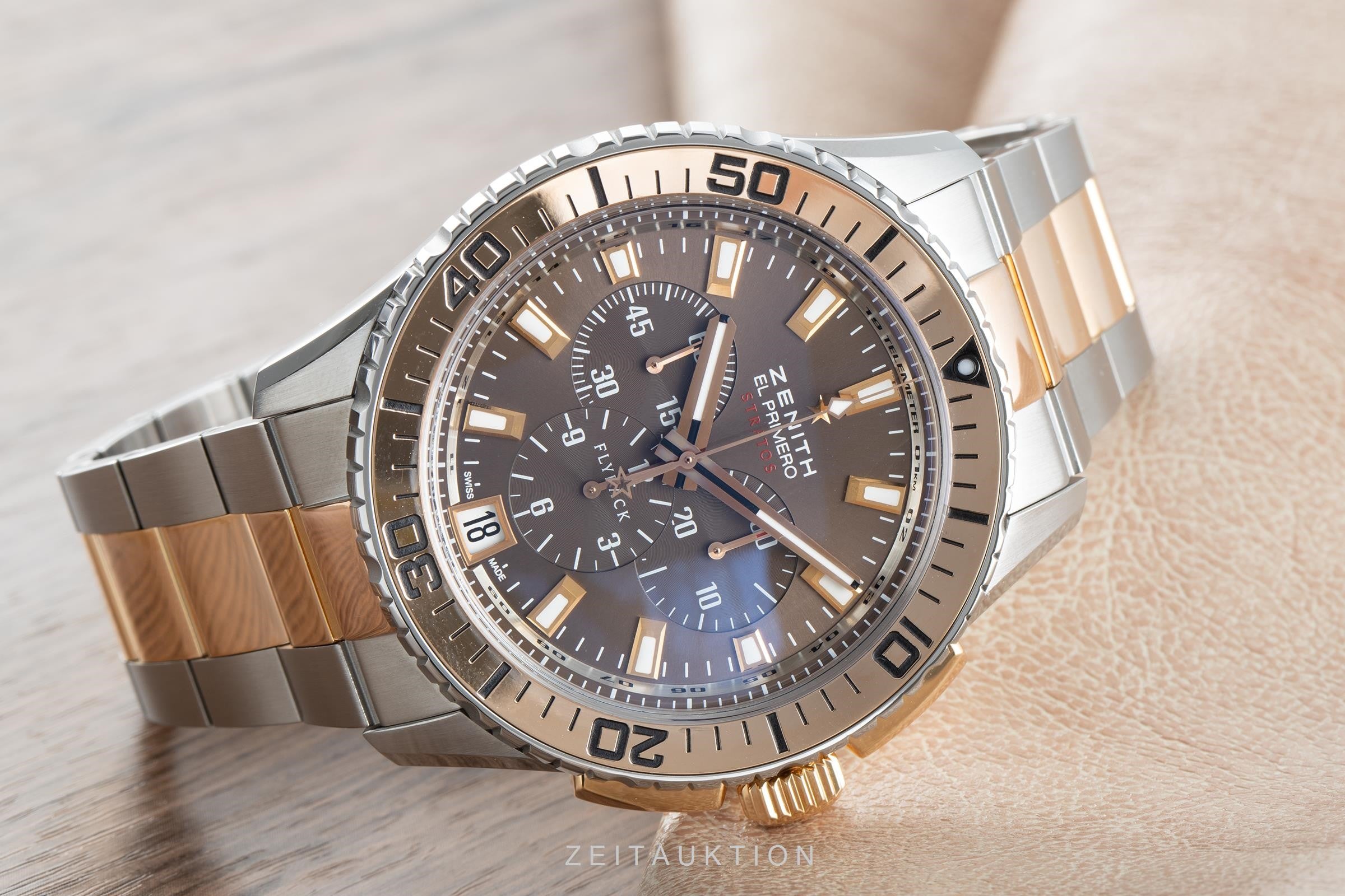 Zenith El Primero cronografo acciaio / oro automatismo orologio da uomo 51.2061.405/75.M2060 LP: 15300EUR  [2104834]