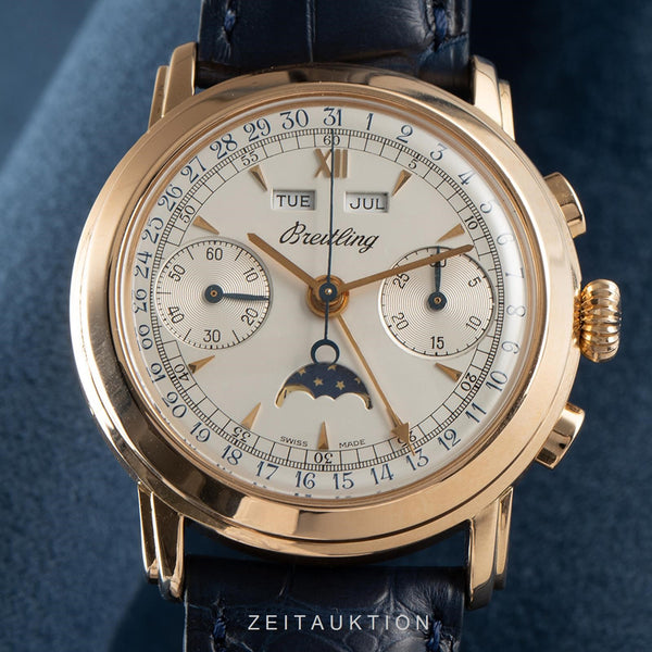 Breitling Montbrillant chronograph 18 ct red gold manual winding men's watch 1940  [2104843]