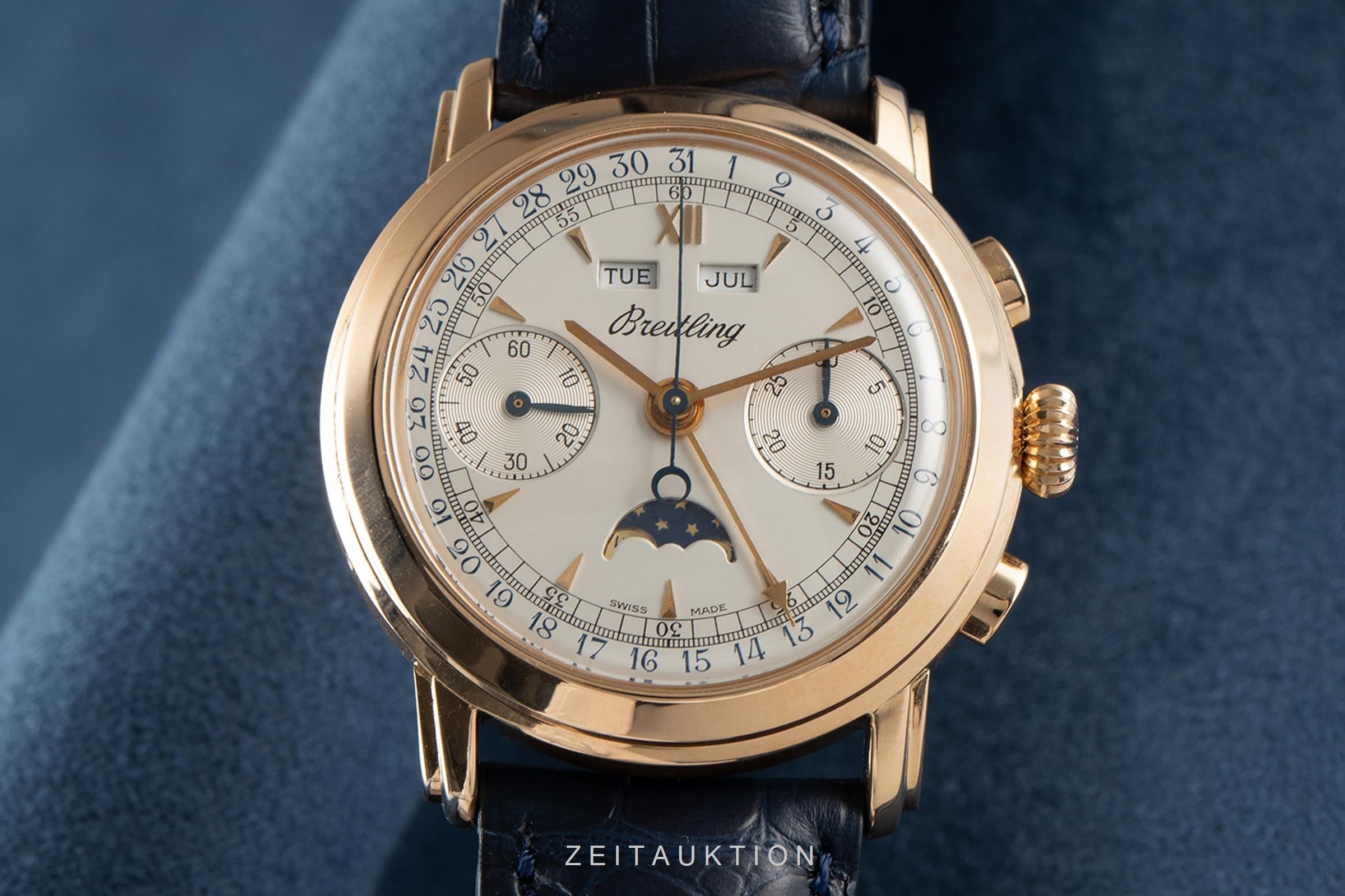Breitling Montbrillant cronógrafo oro rosado de 18 quilates cuerda manual reloj para caballeros 1940  [2104843]