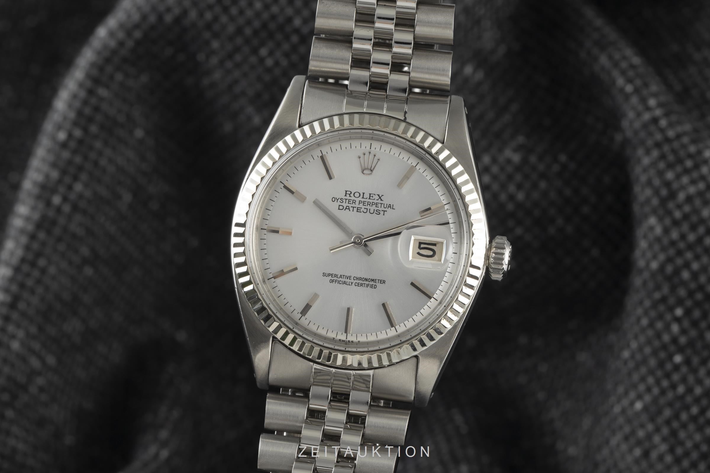 Rolex Datejust acero / oro blanco automático reloj para caballeros 1601 Vintage  [2105191]