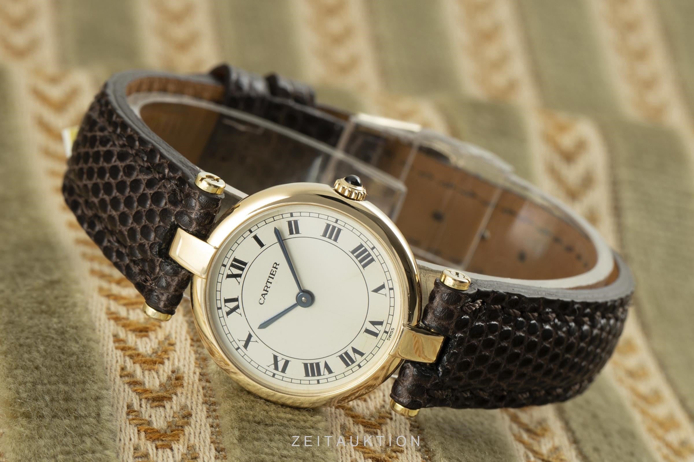 Cartier Vendome 18 ct gold quartz women's watch 881002  [2105195]