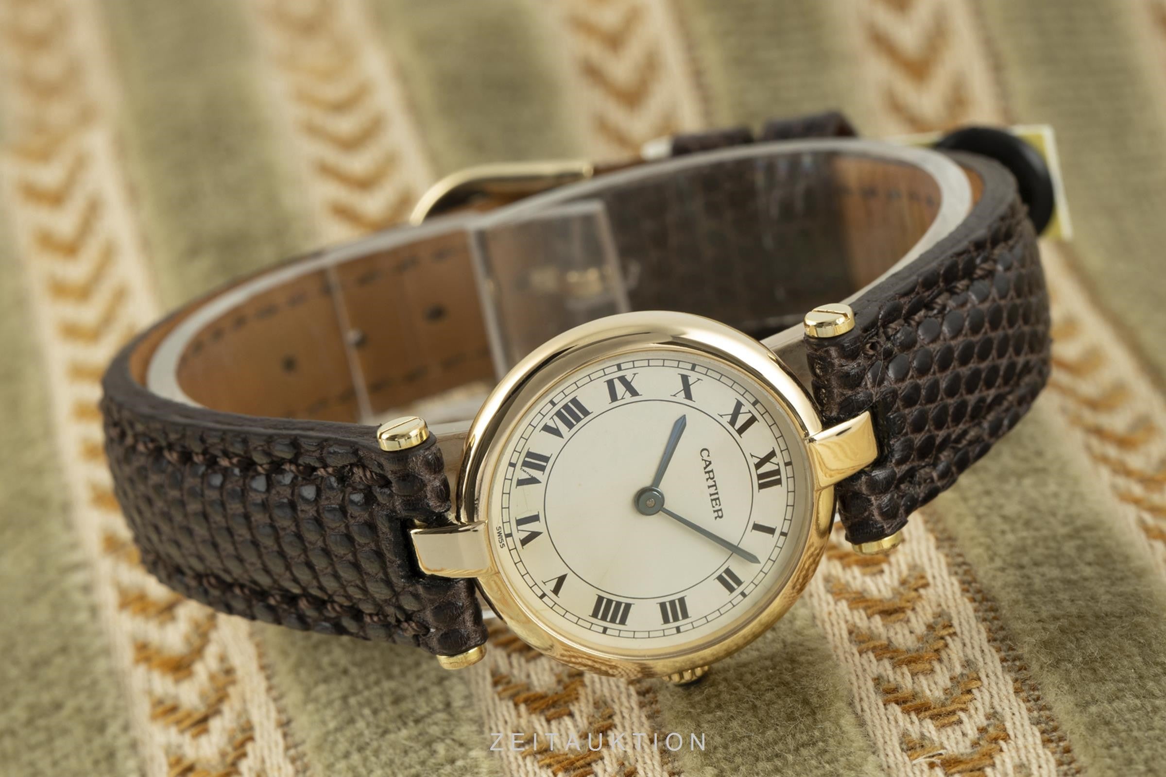 Cartier Vendome 18 ct gold quartz women's watch 881002  [2105195]