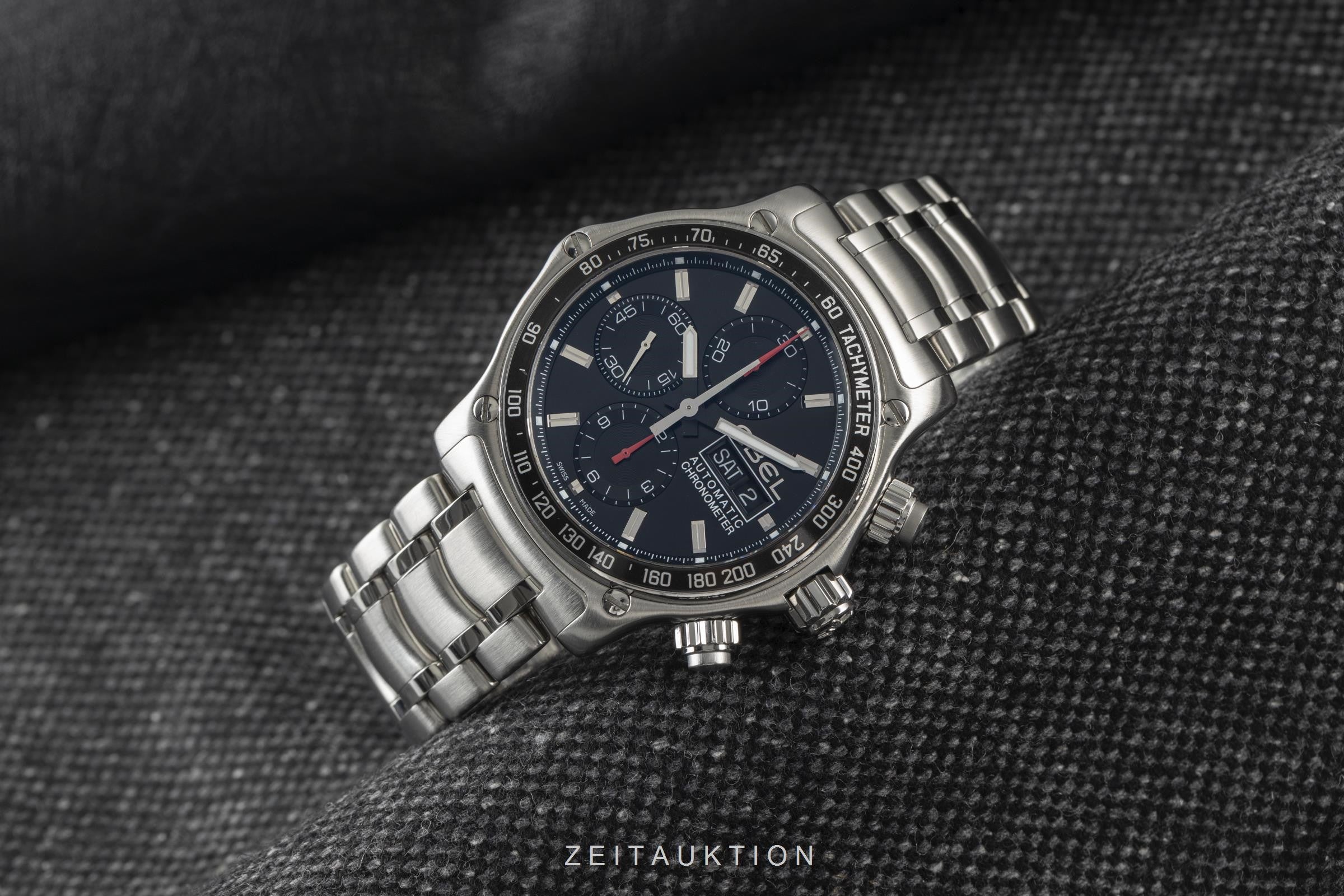 Ebel 1911 Discovery Chronograph Automatik Edelstahl Herrenuhr Ref. 9750L62 B&P [2105225]