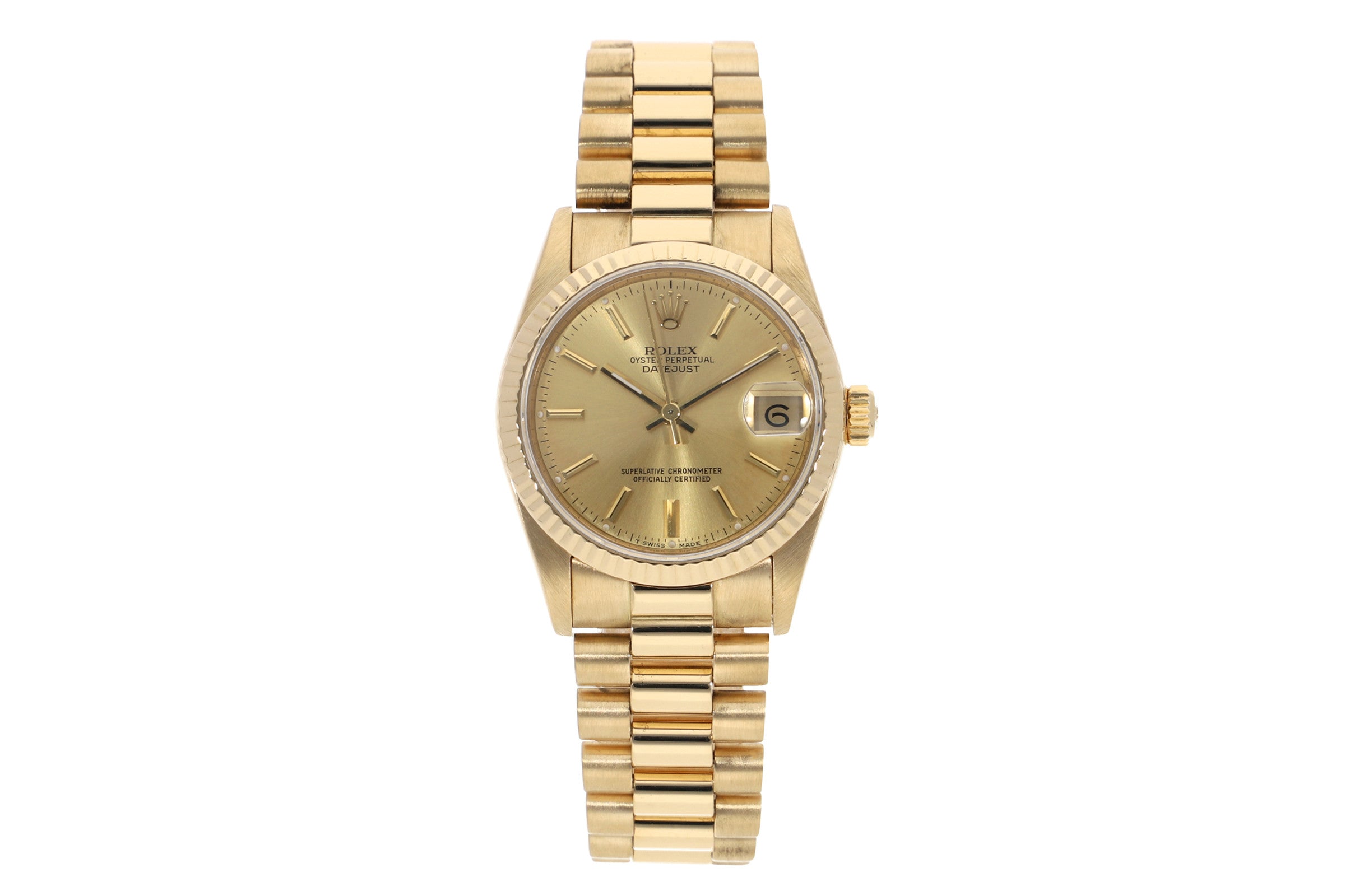 Rolex Lady Datejust oro 18 ct automatismo orologio da donna 68278  [2105260]