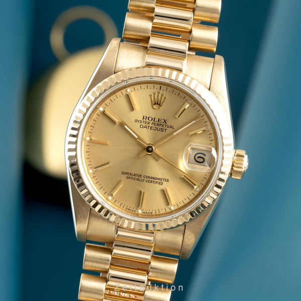 Rolex Lady Datejust oro 18 ct automatismo orologio da donna 68278  [2105260]