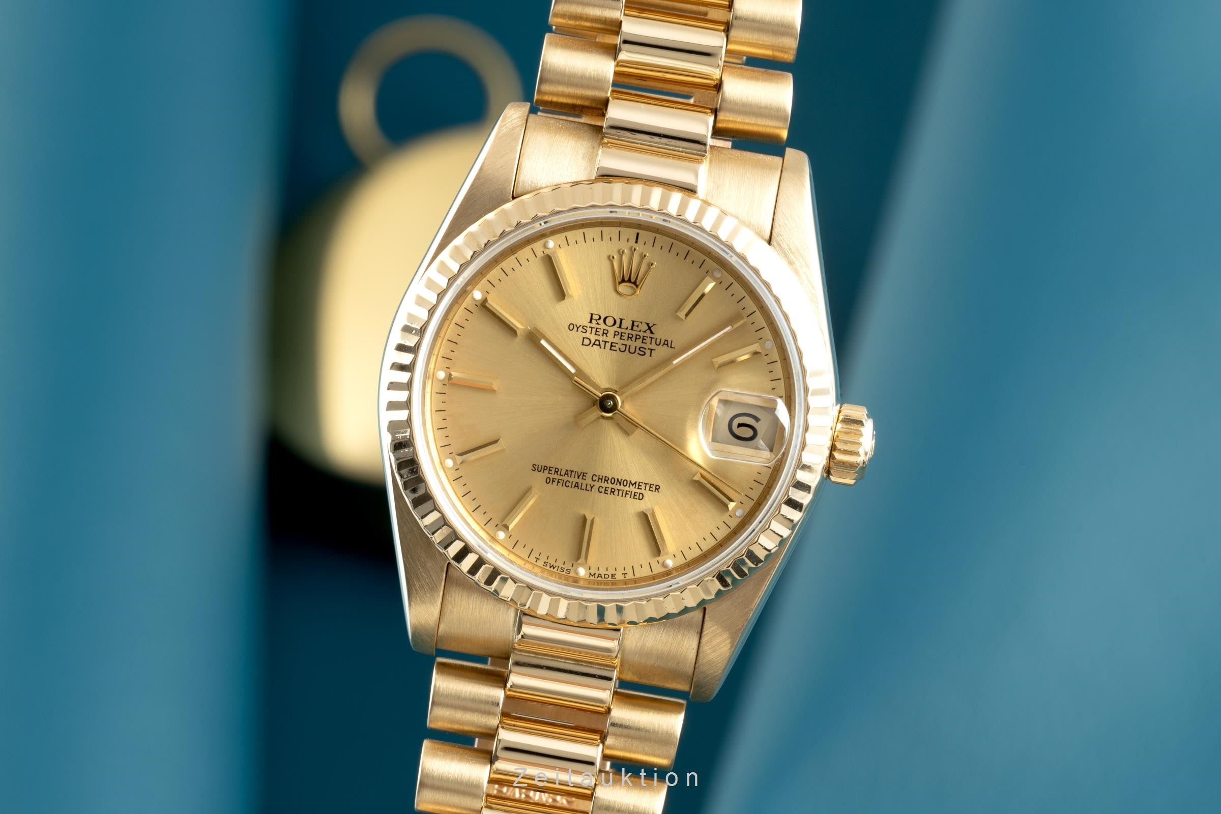 Rolex Lady Datejust oro 18 ct automatismo orologio da donna 68278  [2105260]