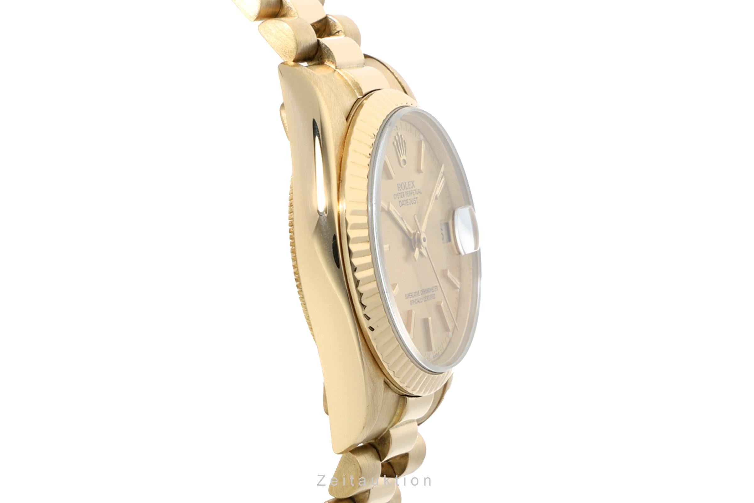 Rolex Lady Datejust oro 18 ct automatismo orologio da donna 68278  [2105260]