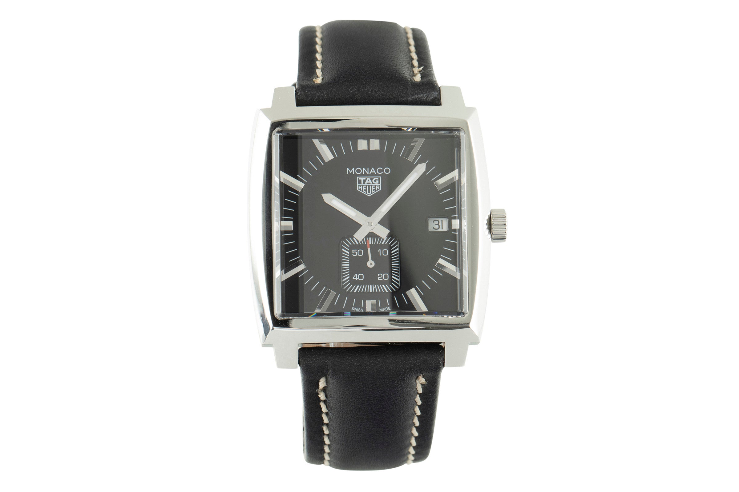 Tag Heuer Monaco steel quartz men's watch WAW131A.FC6177 LP: 2050EUR  [2105287]