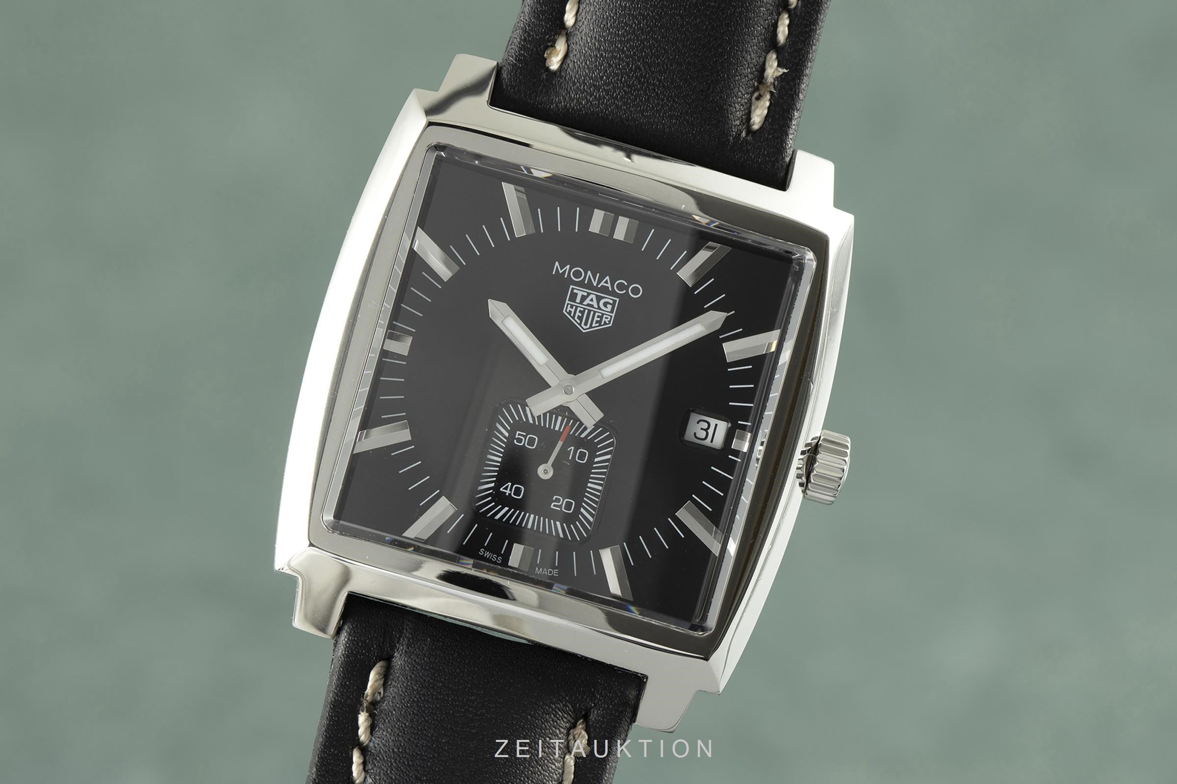 Tag Heuer Monaco acciaio quarzo orologio da uomo WAW131A.FC6177 LP: 2050EUR  [2105287]