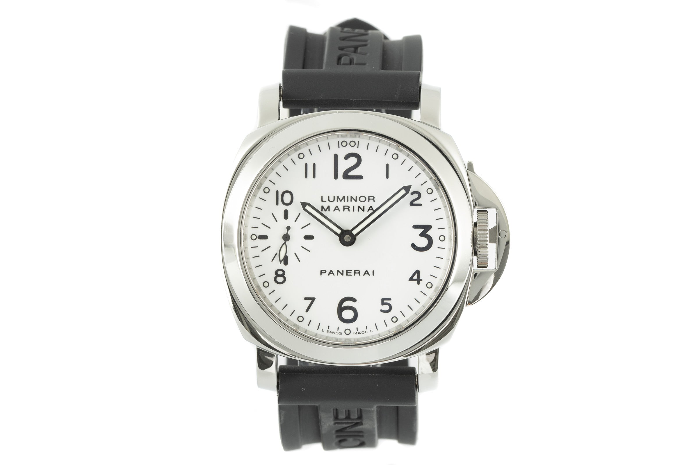 Panerai Luminor Marina acero cuerda manual reloj para caballeros PAM00003,  OP6518  [2105402]