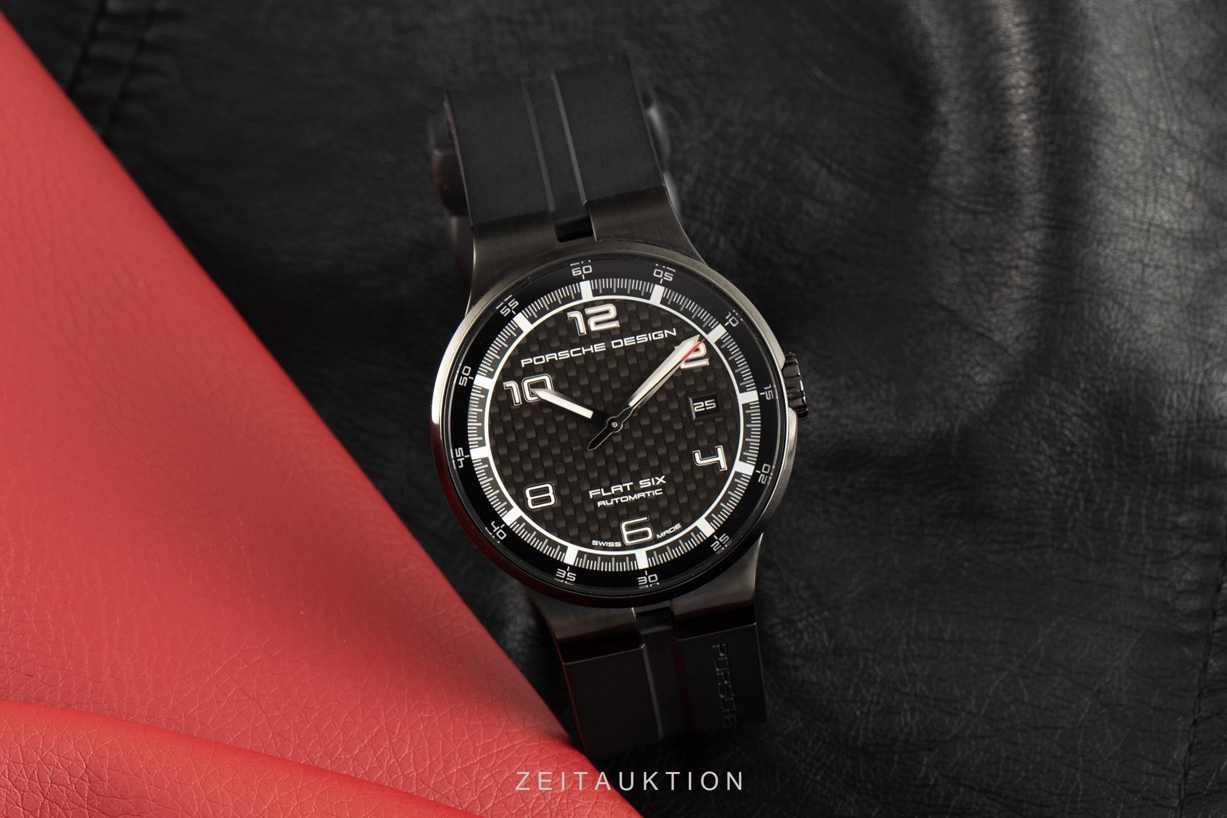 Porsche Design Flat Six Automatik Stahl Herrenuhr Ref. 6351.43 B&P NP: 2450 € [2105405]