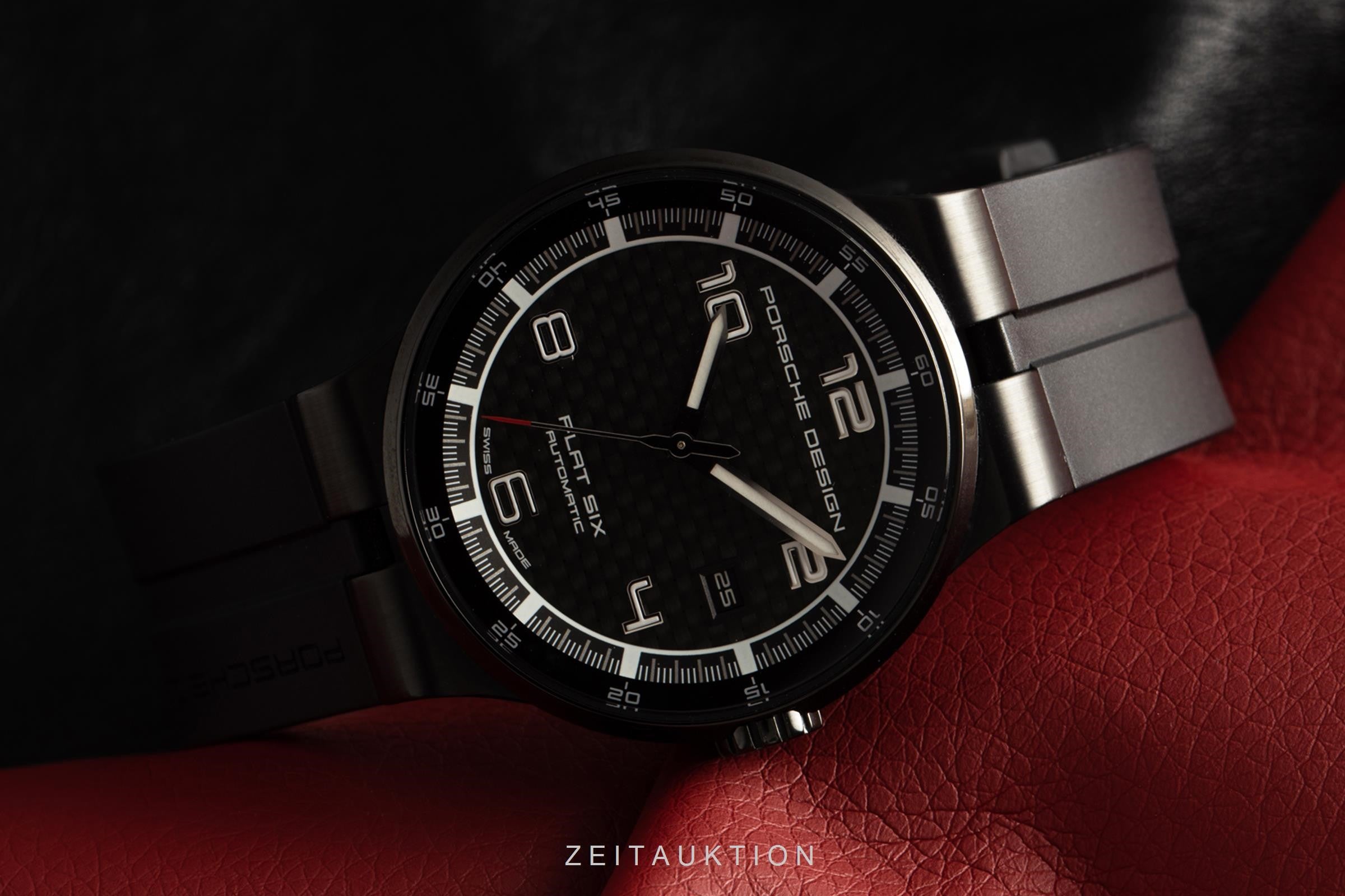 Porsche Design Flat Six Automatik Stahl Herrenuhr Ref. 6351.43 B&P NP: 2450 € [2105405]