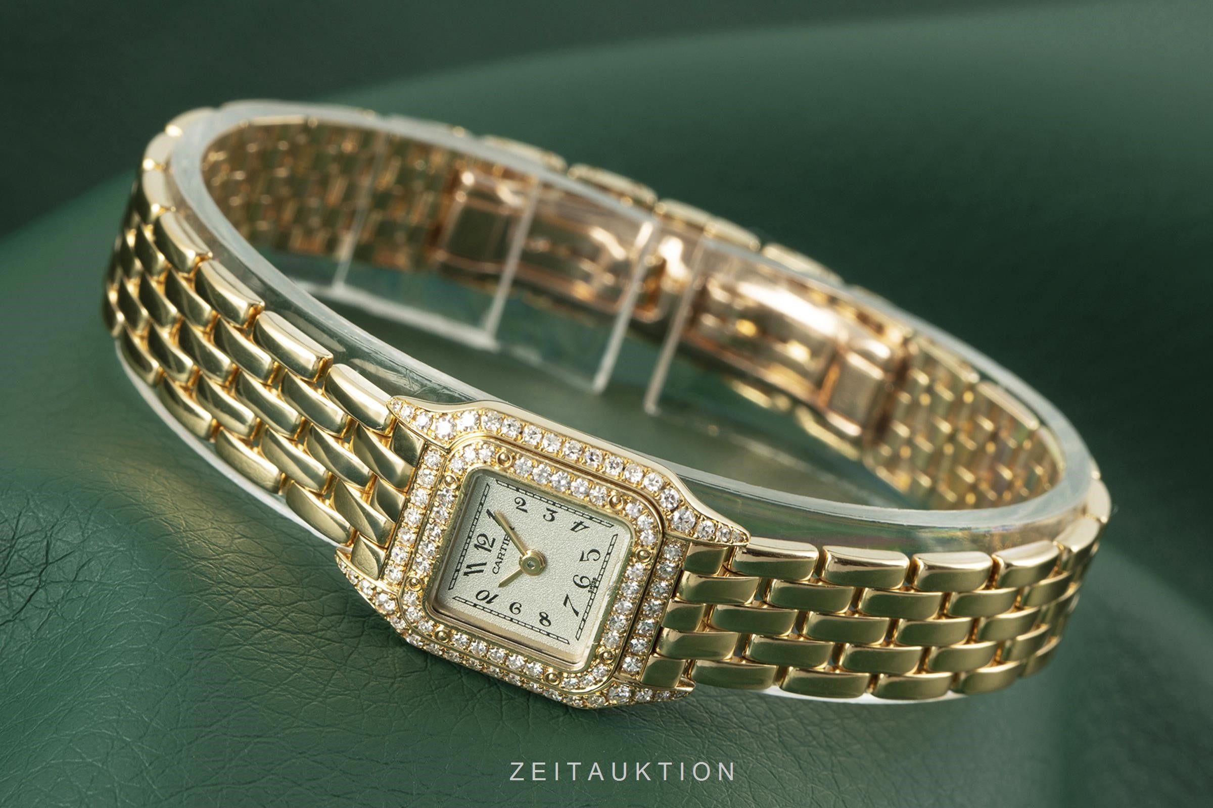 Cartier Panthere 18K (0,750) Gelbold Diamanten Damenuhr Gold Ref. 1131  [2105500]