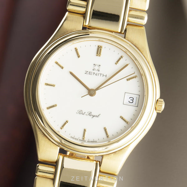 Zenith Port Royal oro 18 ct quarzo orologio da uomo 60-2510.226  [2105515]