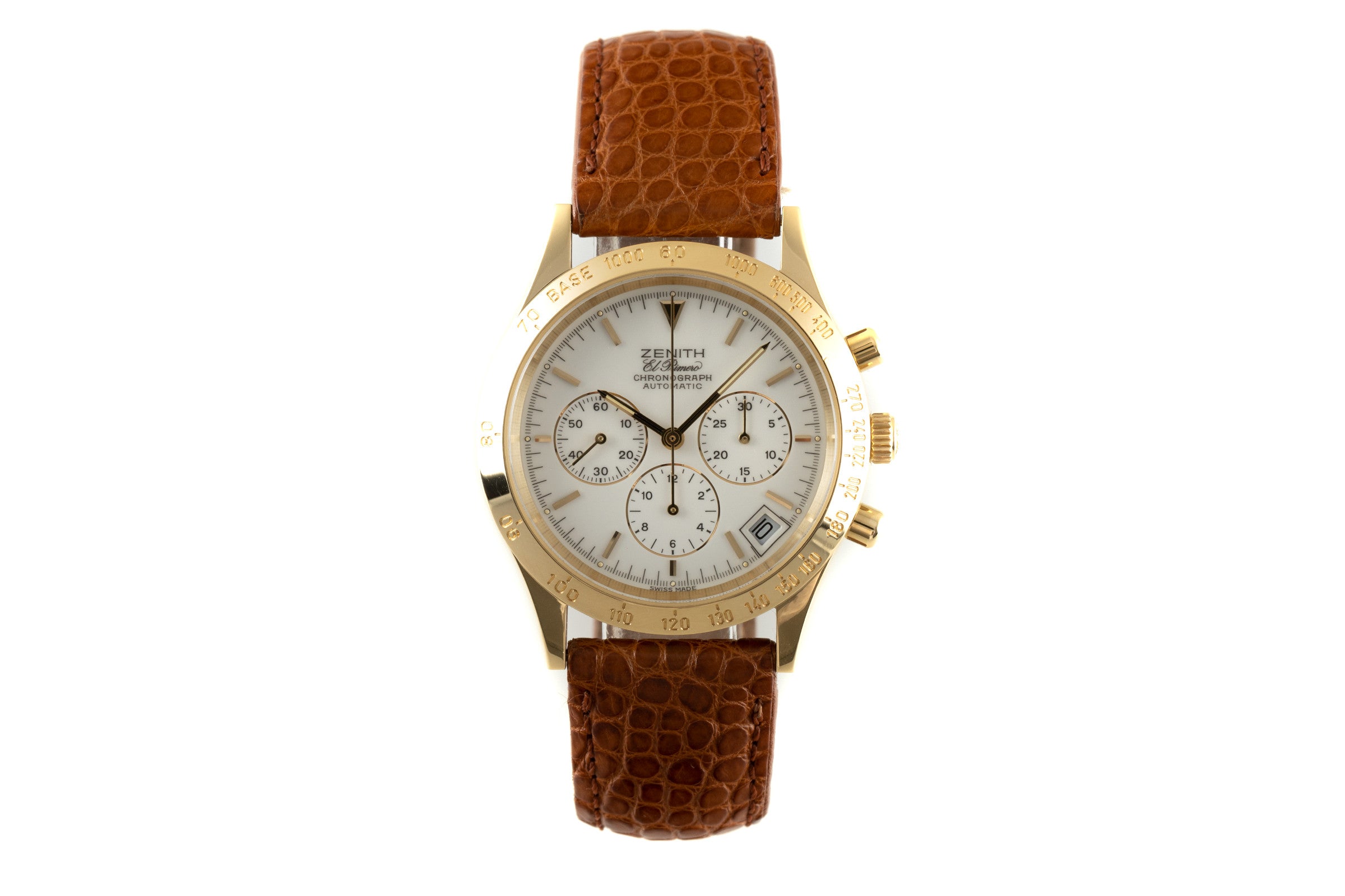 Zenith El Primero cronografo oro 18 ct automatismo orologio da uomo 06-0050-400-B  [2105526]