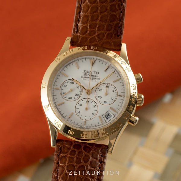 Zenith El Primero cronografo oro 18 ct automatismo orologio da uomo 06-0050-400-B  [2105526]